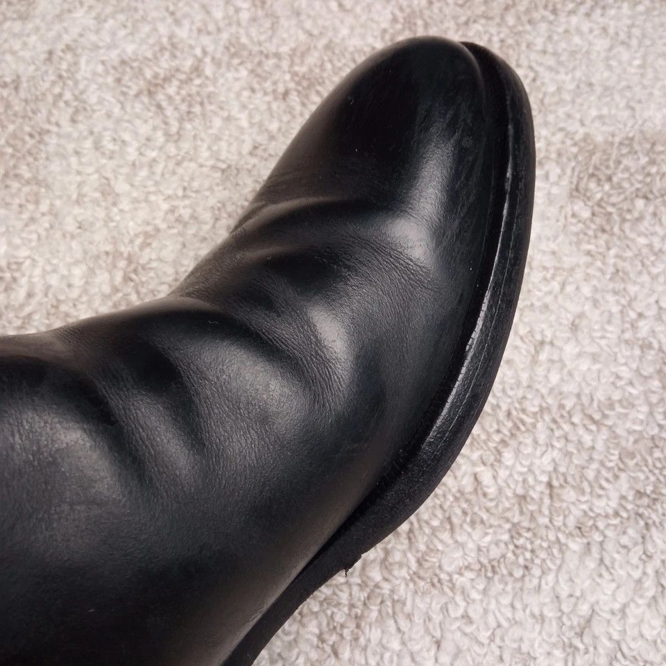 Gucci Black Leather Riding Boots with G Strap Size US 7 / IT 37 - 15 Thumbnail