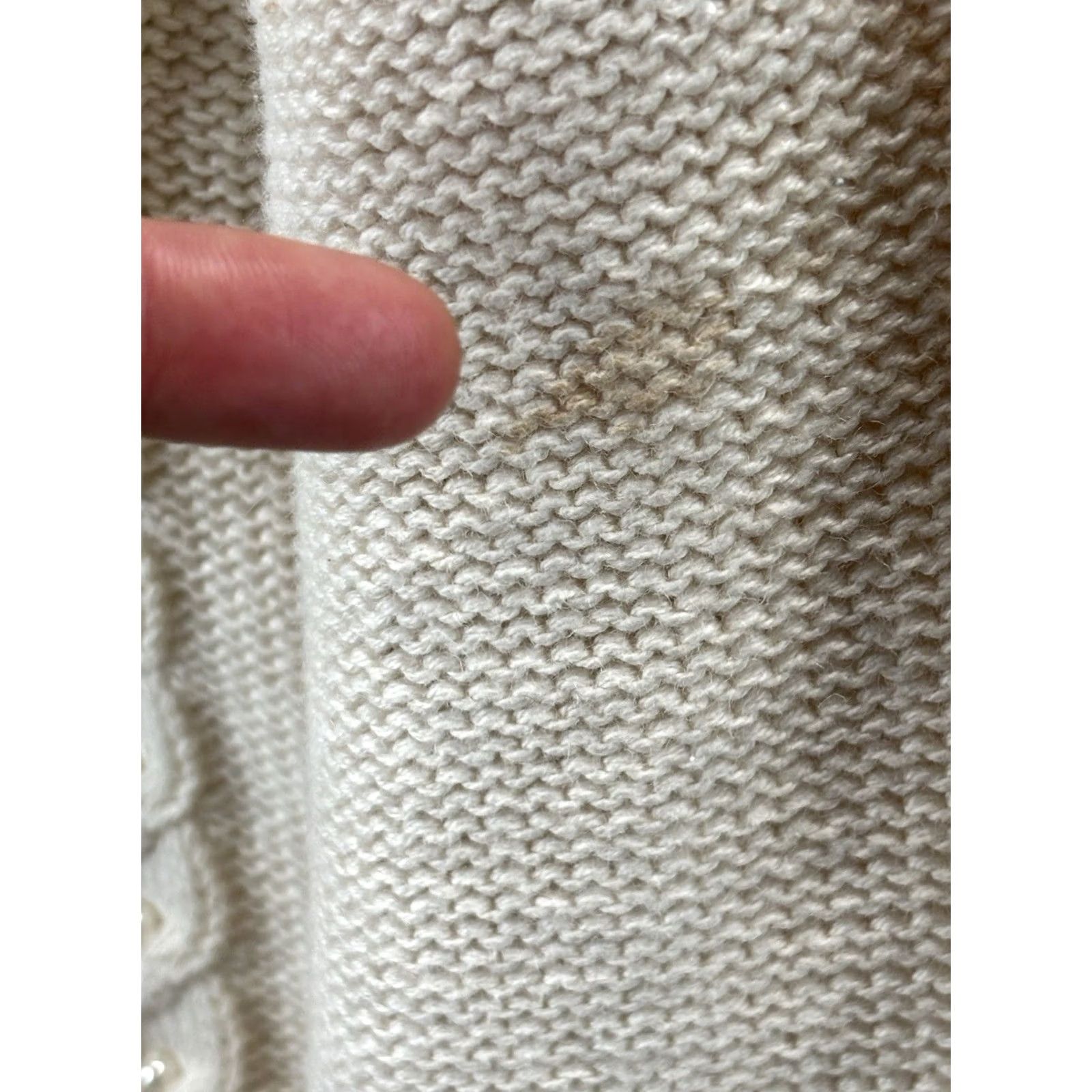 Vintage VINTAGE Rosanna Sweater Cardigan Women’s L Ivory Faux Pearls Cottage Core Cableknit Vtg Size L / US 10 / IT 46 - 8 Thumbnail