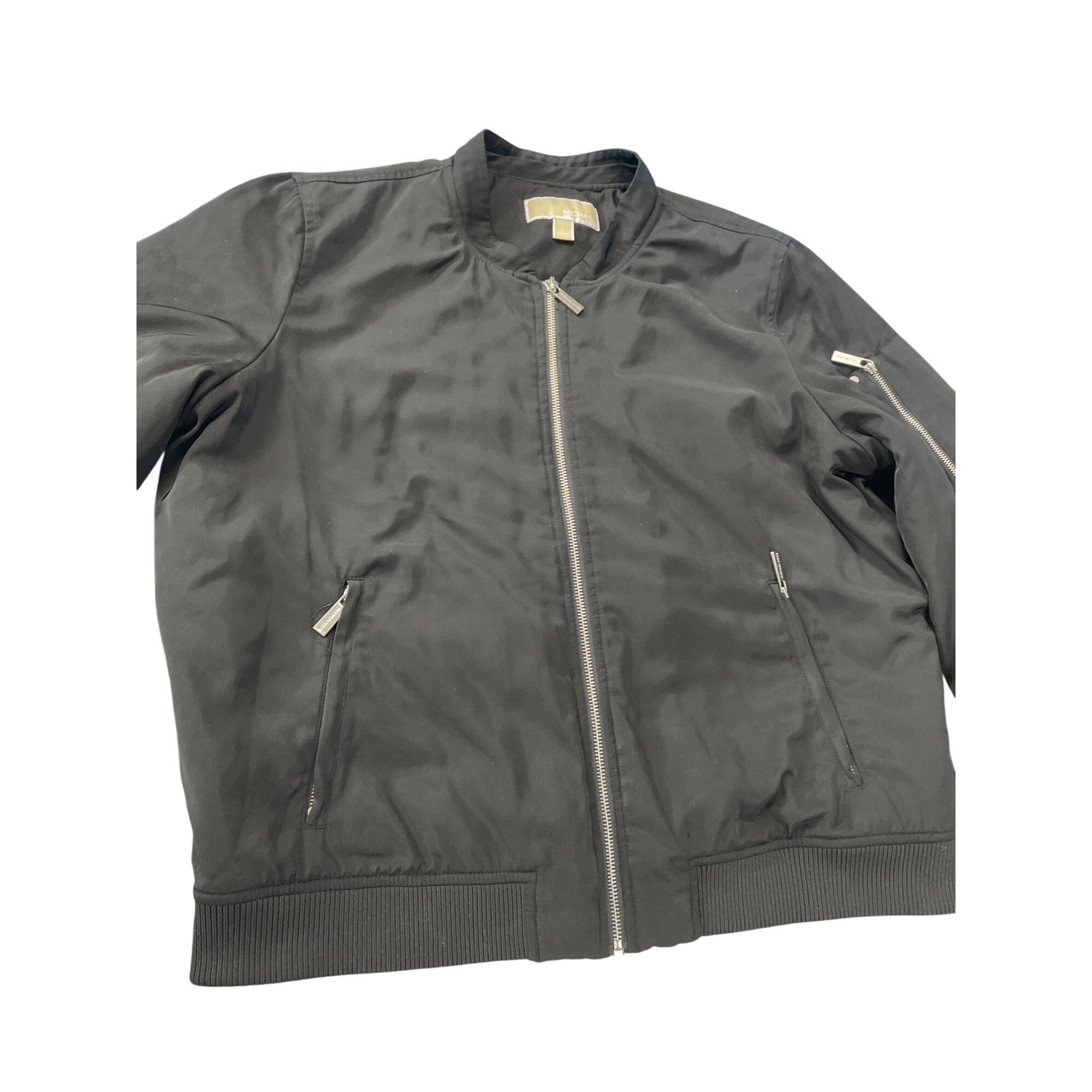 Michael Kors Michael Kors Mens Black Bomber Jacket Coat Size L SKU 9291 Size US L / EU 52-54 / 3 - 2 Thumbnail