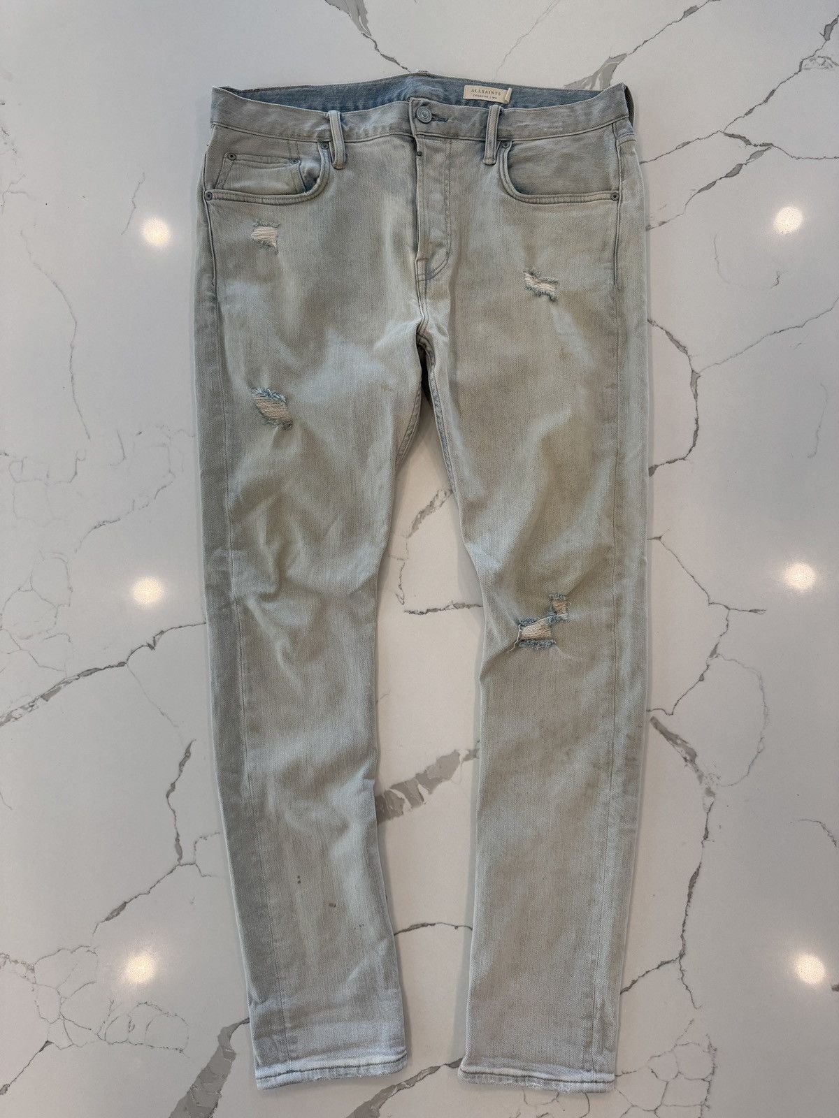 Allsaints AllSaints Cigarette Fit Denim Jeans Size US 34 / EU 50 - 1 Thumbnail