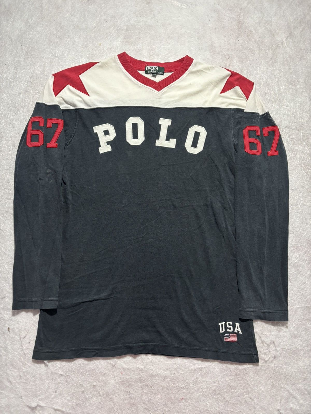 Polo Ralph Lauren Vintage Polo Ralph Lauren Longsleeve Tshirt Size US L / EU 52-54 / 3 - 1 Thumbnail