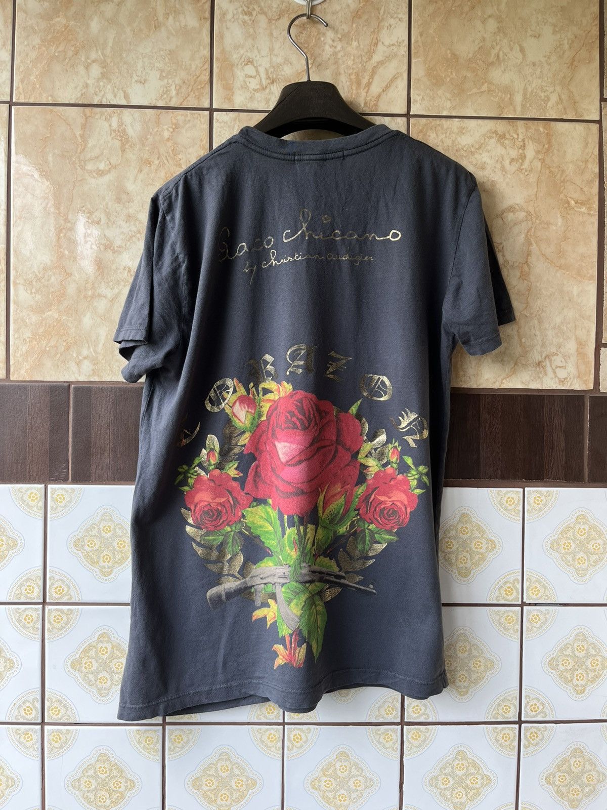 Christian Audigier Paco Chicano Ak47 Phoenix big Christian Audigier shirt Size US M / EU 48-50 / 2 - 3 Thumbnail