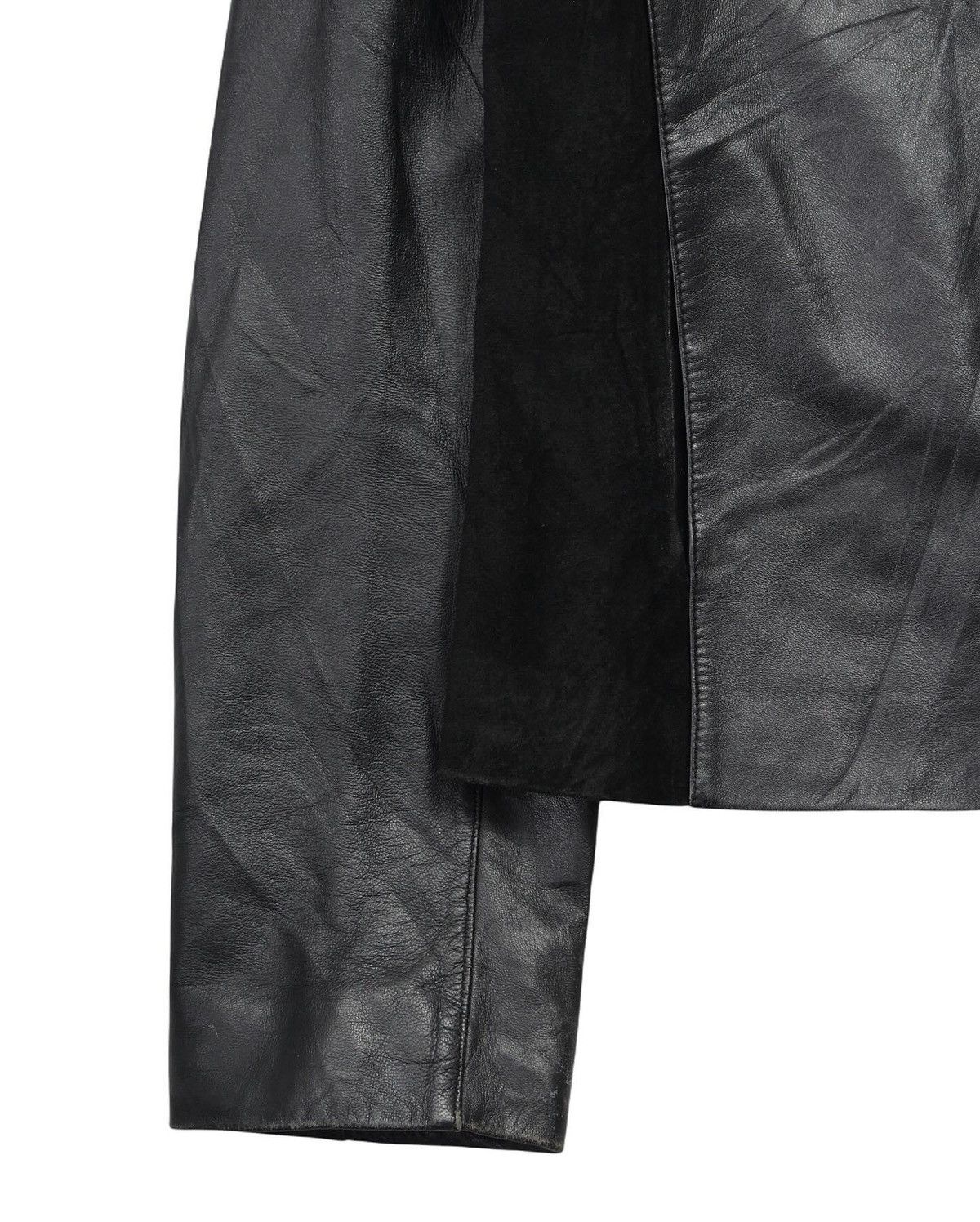 Vintage SS2003 YK038 SUEDE/LAMBSKINS LEATHER JACKET Size M / US 6-8 / IT 42-44 - 3 Thumbnail