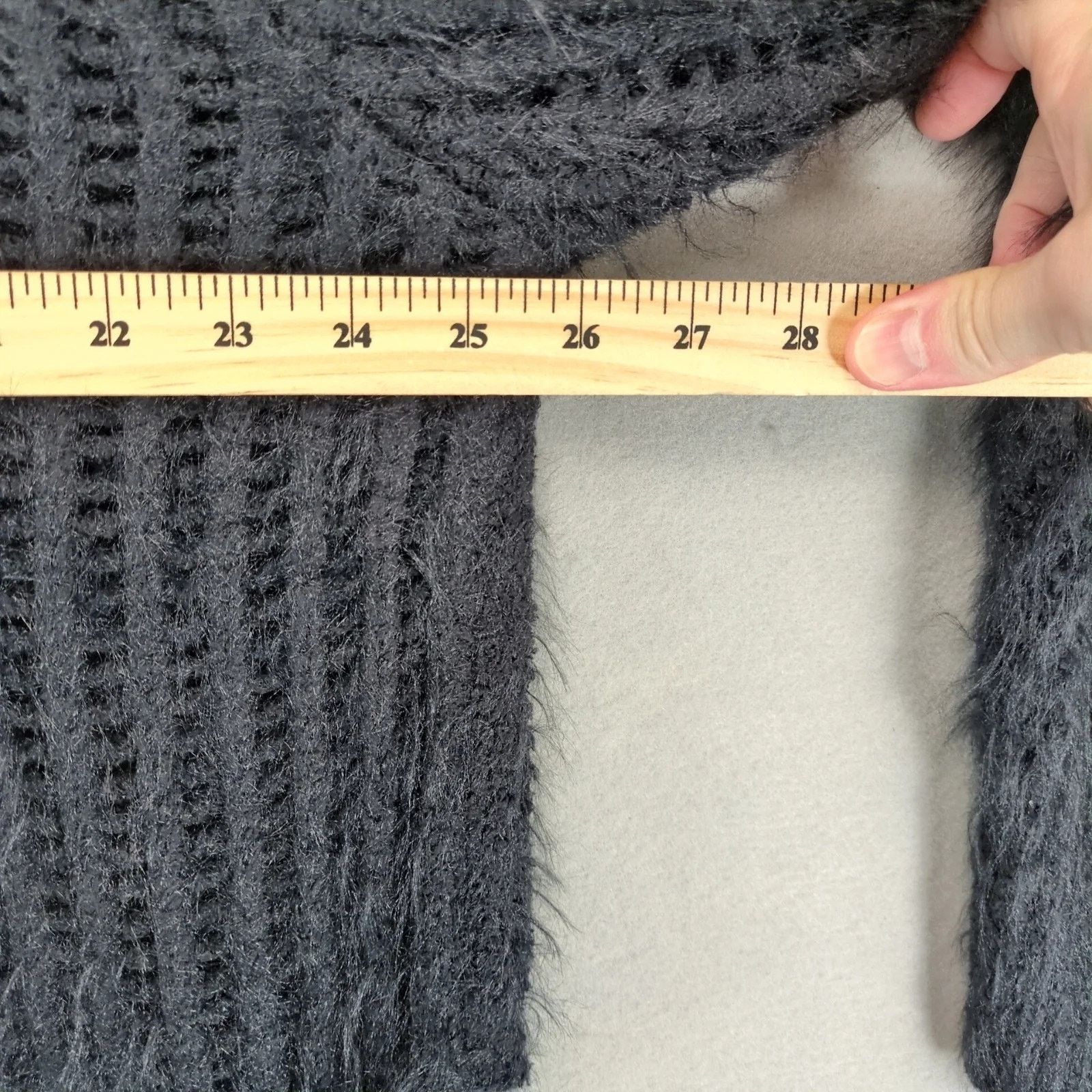 Other NWT Universal Thread Black Fuzzy Open Chunky Knit Sweater XL Size XL / US 12-14 / IT 48-50 - 3 Thumbnail