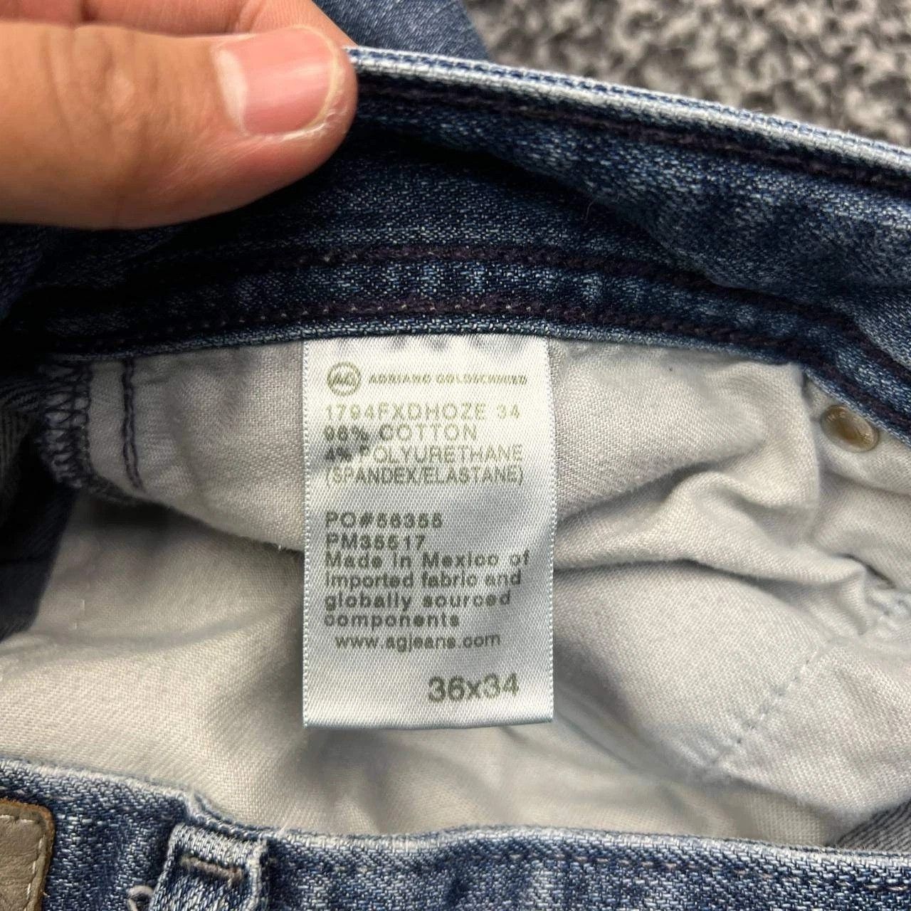 AG Adriano Goldschmied AG Adriano Goldschmied The Stockton Slim Fit Denim 36x34 Size US 36 / EU 52 - 8 Thumbnail