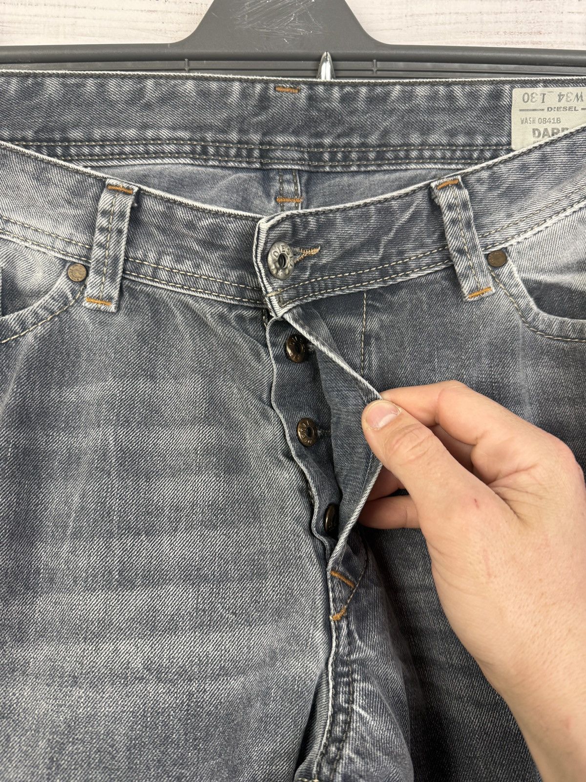 Diesel Vintage Diesel Jeans Distressed Faded Flared Wide Baggy Y2K Size US 34 / EU 50 - 7 Thumbnail