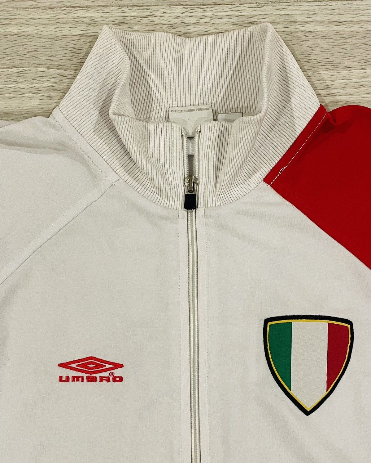 Umbro Umbro Italy Green White Full Zip Italia Men’s Size Medium Size US M / EU 48-50 / 2 - 2 Thumbnail