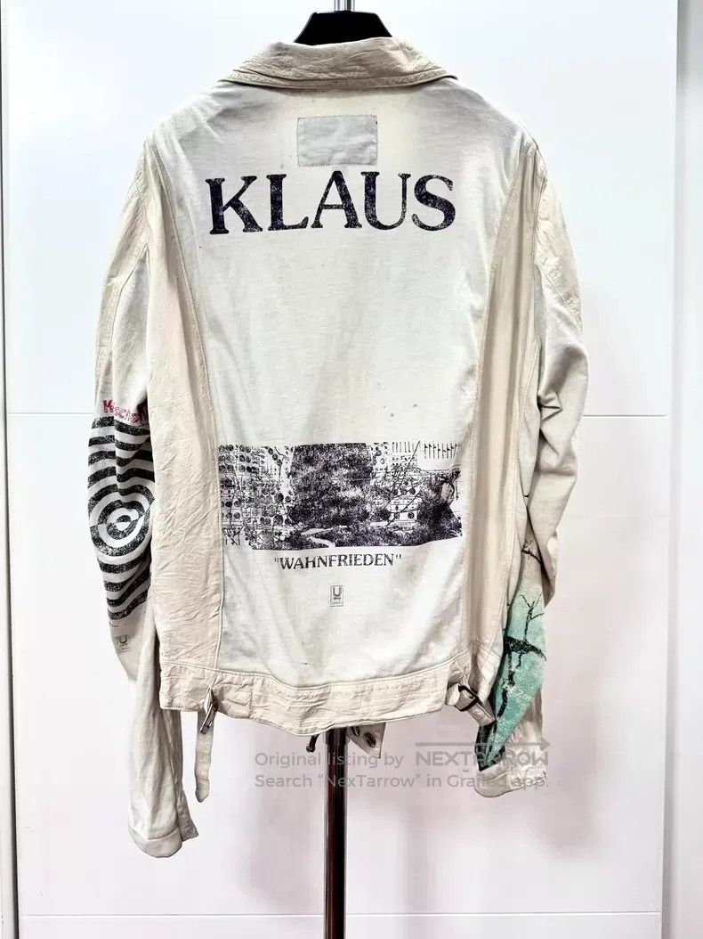 Undercover Undercover White Biker Jacket Patchwork Leather Jacket i Size US M / EU 48-50 / 2 - 3 Thumbnail