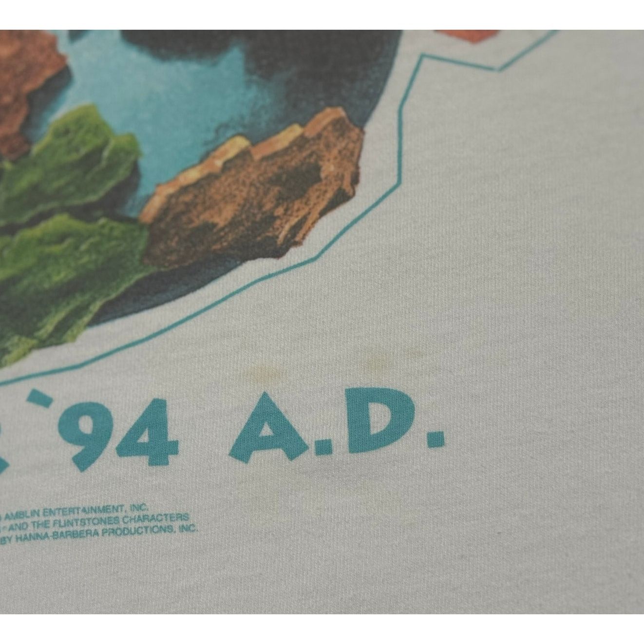 Hanes Vintage 1994 The Flintstones Movie Promo T-Shirt XL Hanes Size US XL / EU 56 / 4 - 8 Thumbnail