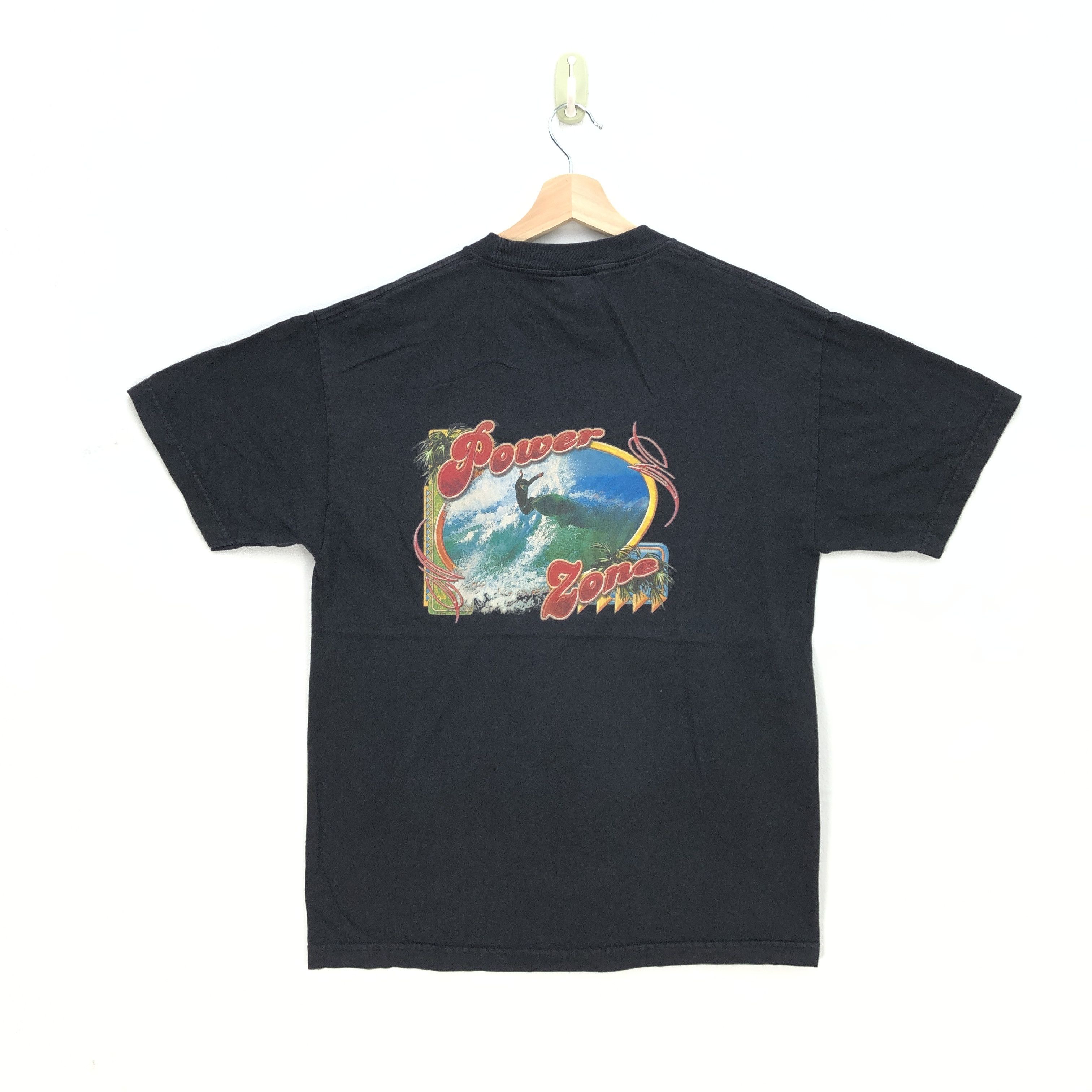 Vintage Vintage Y2K Power Zone T Shirt Surfwear Sportswear Tees Size US L / EU 52-54 / 3 - 1 Thumbnail