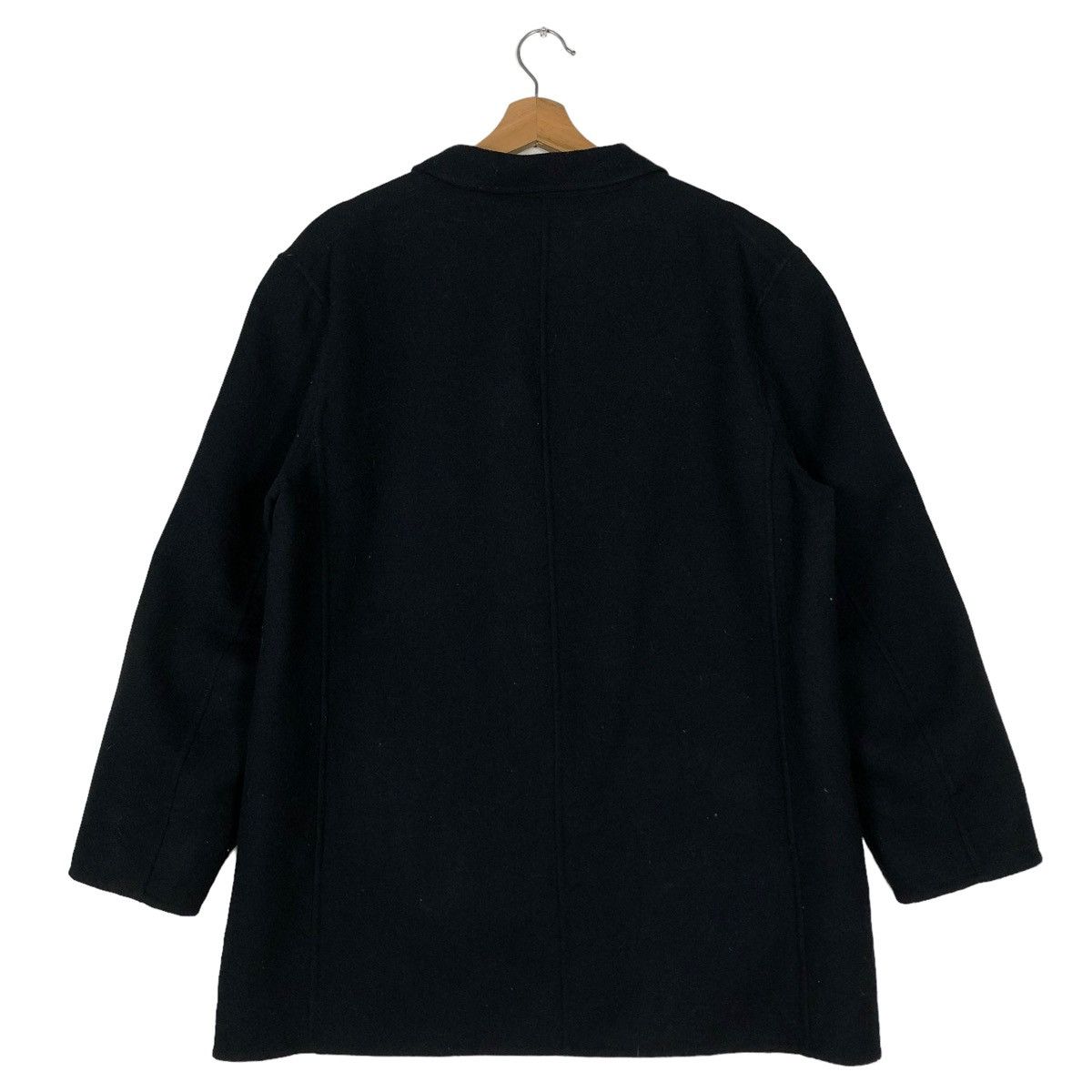 Japanese Brand 🔥Rich Black Wool Chore Jacket Work Uniqlo Undercover Japan Size US XL / EU 56 / 4 - 8 Thumbnail
