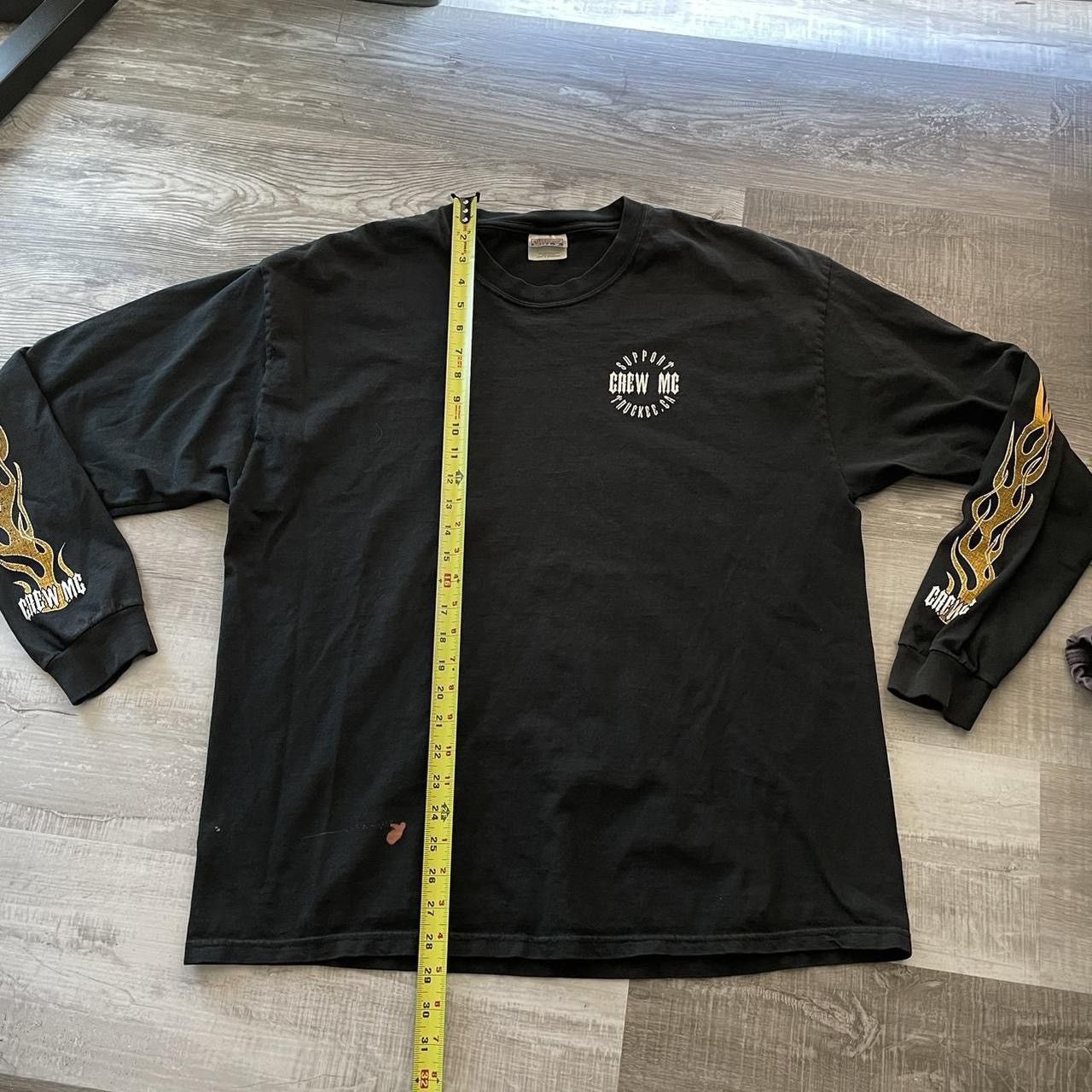 Hanes × Vintage Vintage Support Your Crew MC Flame Sleeve Long Sleeve Size US XL / EU 56 / 4 - 7 Thumbnail