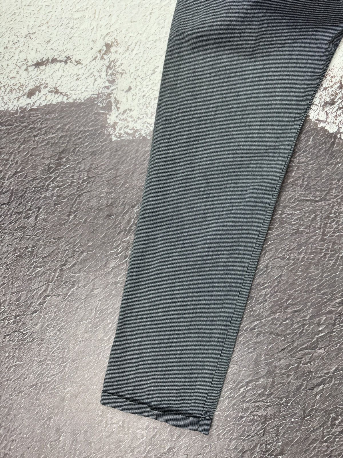 Officina36 Officina 36 cotton striped grey cropped chino pants Size US 30 / EU 46 - 13 Thumbnail