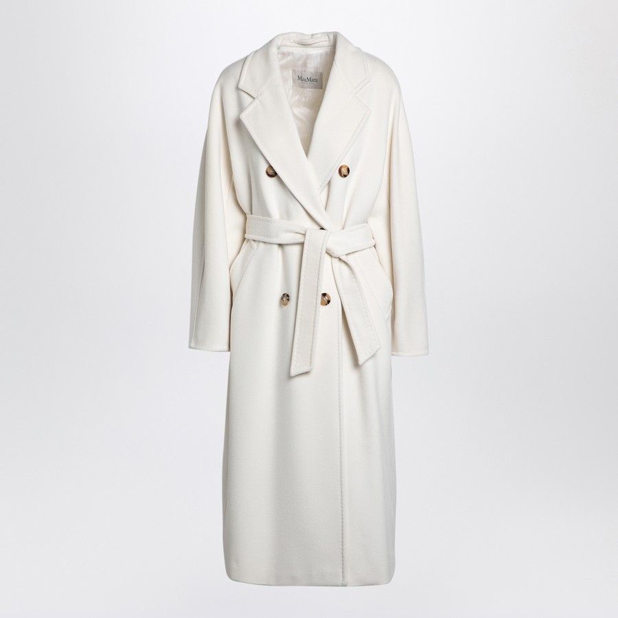 Max Mara o1d2blof0824 Double-breasted Coat in White Size S / US 4 / IT 40 - 1 Thumbnail