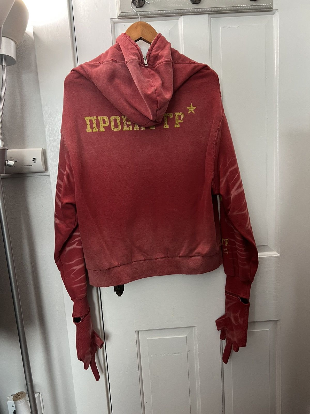 【美品】PROJECT G/R ZYGON ZIP HOODIE / RED Project GR Zygon Zip Hoodie - Red