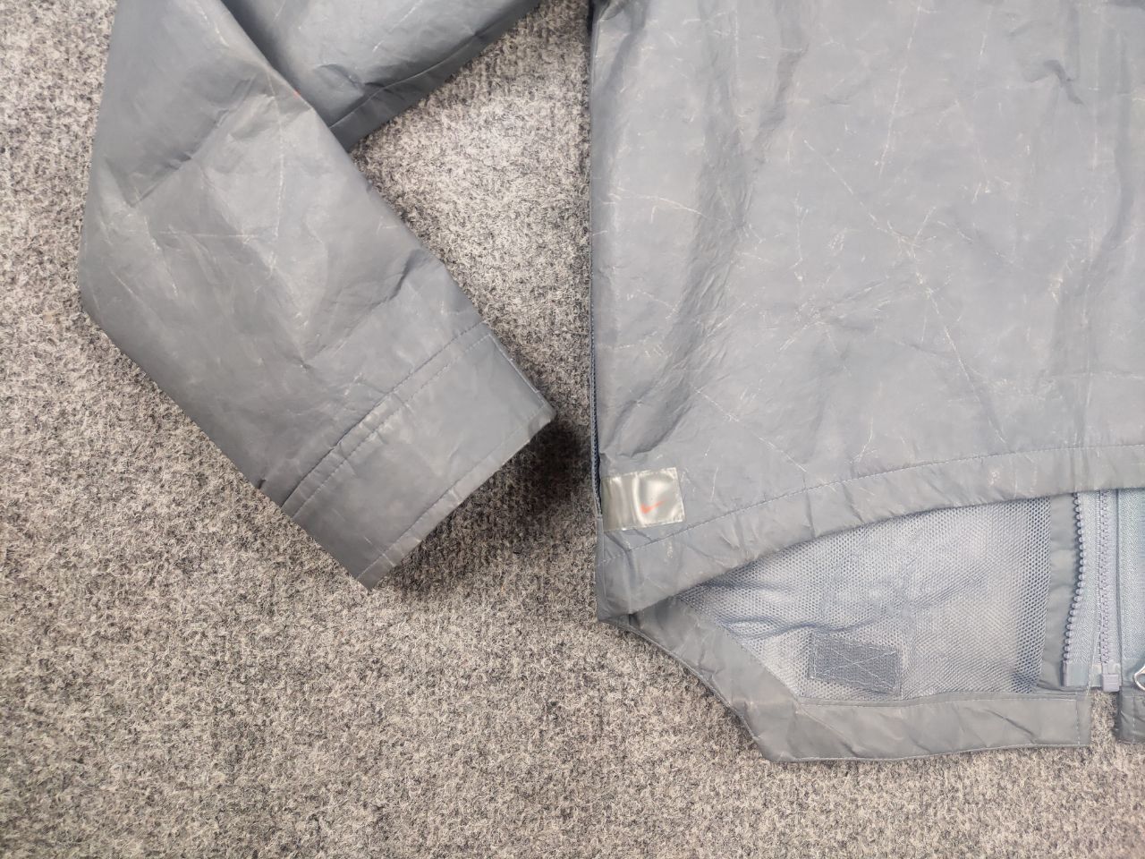 Nike Rare Vintage 00's Nike polyurethane Hooded Zip Jacket + Vest Size S / US 4 / IT 40 - 18 Thumbnail