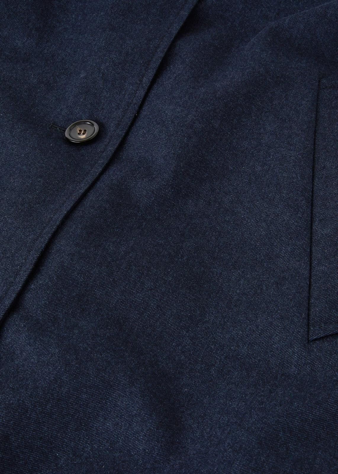 Loro Piana o1srvl11e0525 FAO0532 Yudaki Reversible Coat in Dark Blue Size M / US 6-8 / IT 42-44 - 4 Thumbnail