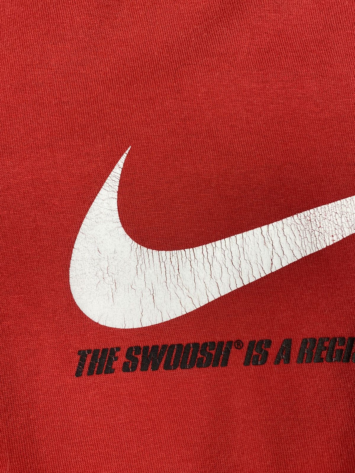 Nike × Vintage Vintage Nike Swoosh Drill T Shirt Size M Size US M / EU 48-50 / 2 - 6 Thumbnail