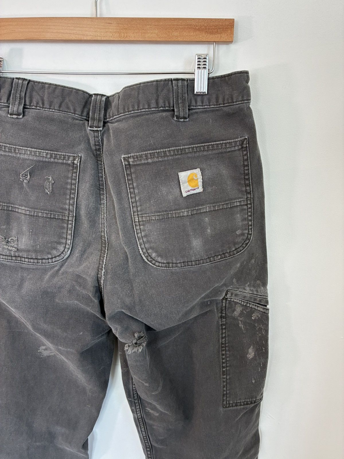 Carhartt Carhartt Thrashed Paint Stain Faded Work Pants Size US 34 / EU 50 - 8 Thumbnail