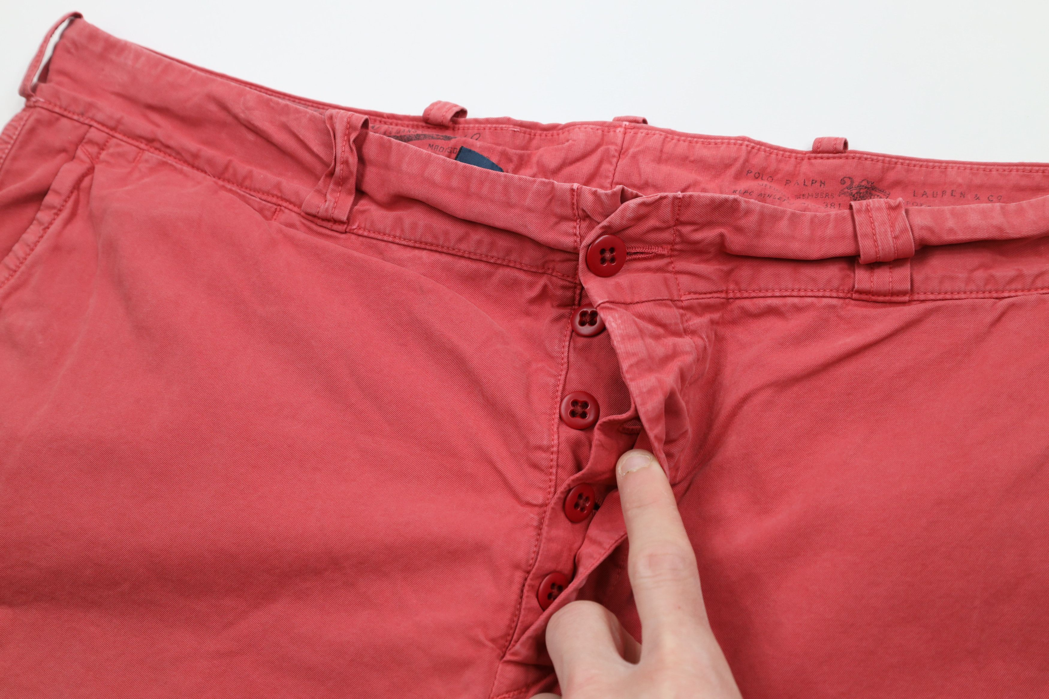 Ralph Lauren × Vintage Vintage 90s Ralph Lauren Button Fly Crown Crest Chino Shorts Size US 38 / EU 54 - 4 Thumbnail