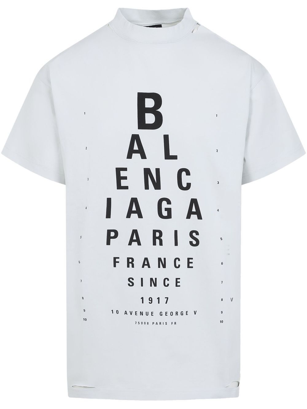 Balenciaga OPTICAL COTTON T-SHIRT Size S / US 4 / IT 40 - 1 Thumbnail