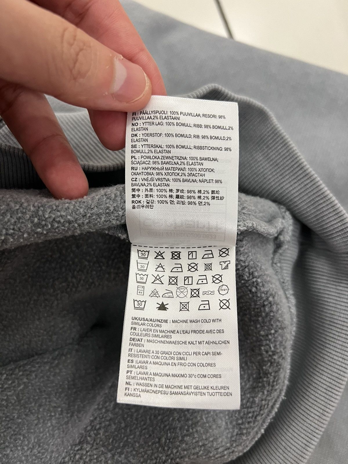 Carhartt Wip Carhartt WIP Vista Dyed Logo Grey Sweatshirt Size US XXL / EU 58 / 5 - 7 Thumbnail