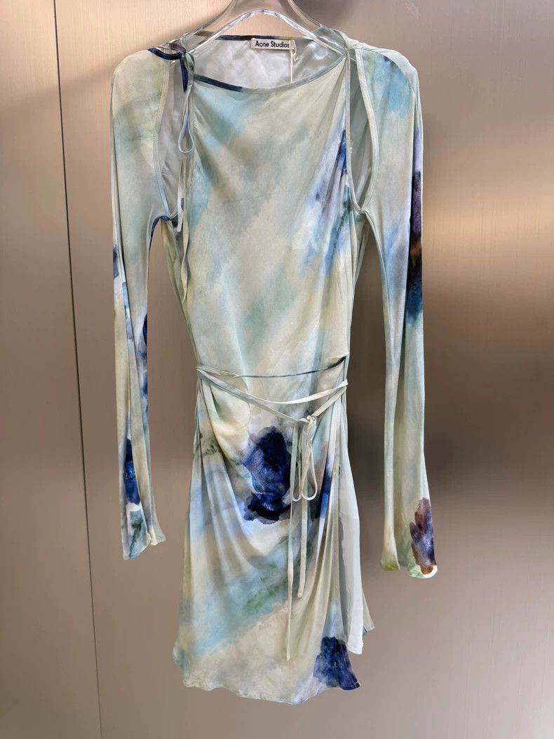 Vintage Acne Studios Landscape Print Dress - dmc Size M / US 6-8 / IT 42-44 - 1 Thumbnail