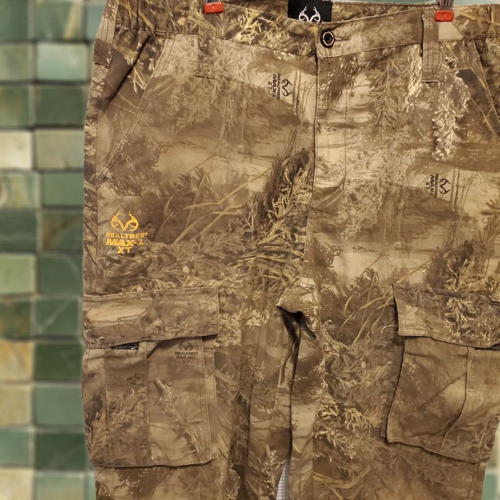 Realtree Realtree Pants Men’s 34 Cargo Camouflage Max-1 XT Stretch Hunting Size US 34 / EU 50 - 1 Thumbnail
