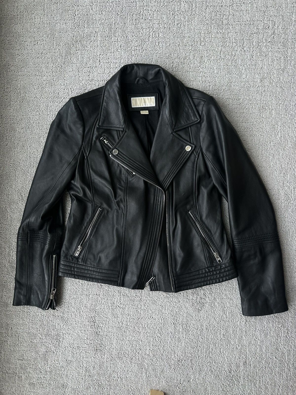 Michael Kors Michael Kors Black Leather Jacket Size M / US 6-8 / IT 42-44 - 1 Thumbnail