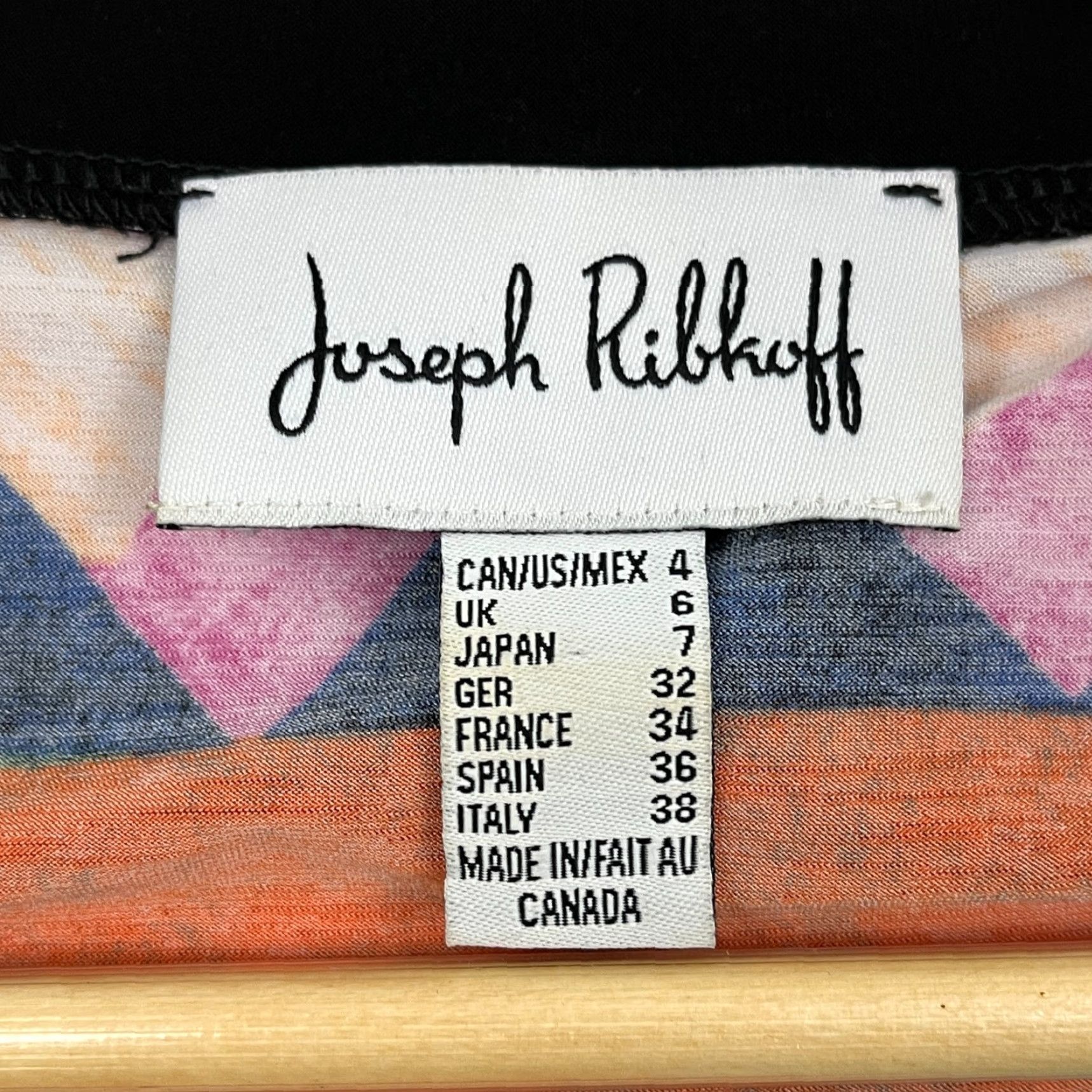 Joseph Ribkoff VINTAGE Joseph Ribkoff Blouse W/ Built in Tank Womens US 4 Abstract Artsy Bold Statement Size S / US 4 / IT 40 - 3 Thumbnail