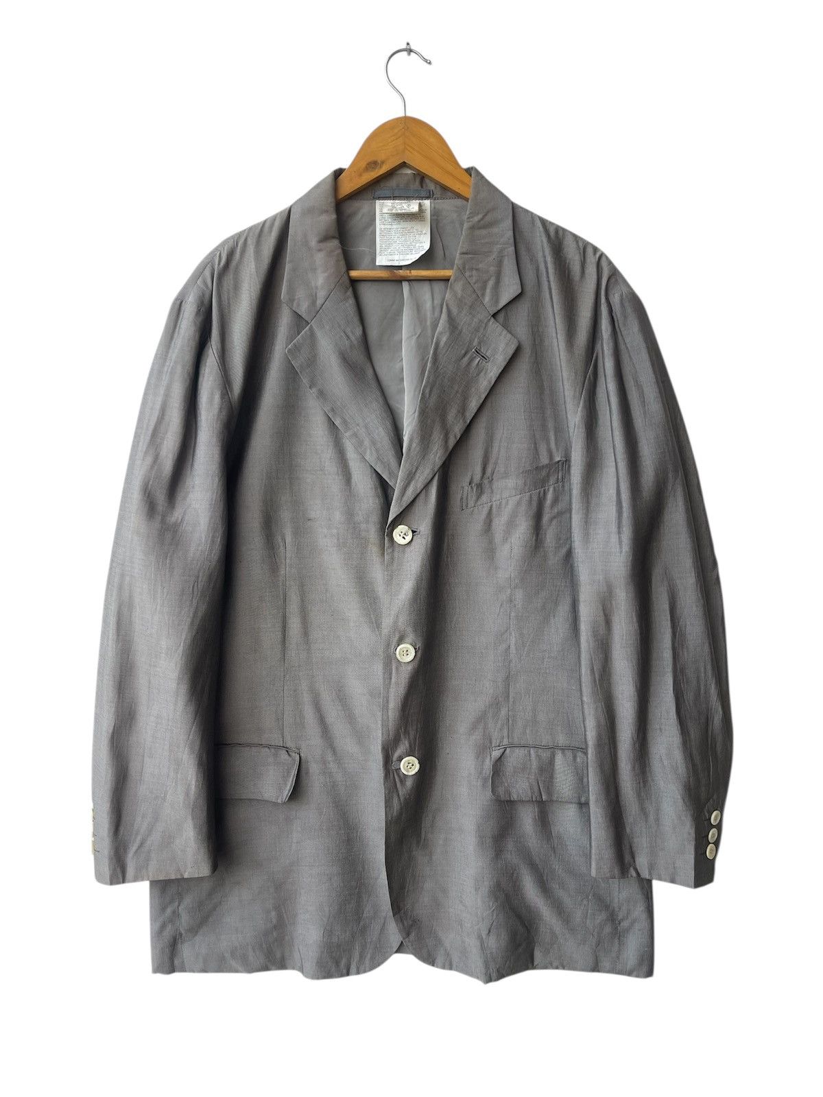 Comme des Garcons Homme Plus ARCHIVAL AD1997 Comme Des Garcons Homme Plus Silk Jacket Size US M / EU 48-50 / 2 - 1 Thumbnail
