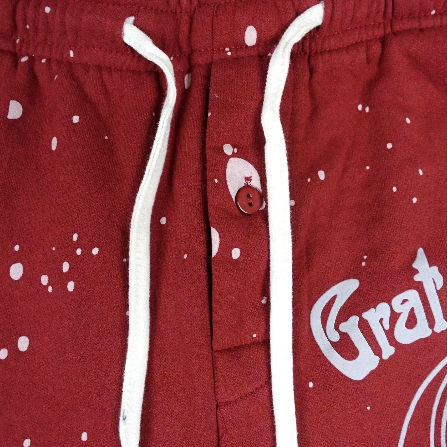 Mad Engine Grateful Dead Pants Mens Medium Red Mad Engine Fleece Sweatpants Lounge Graphic Size US 31 - 4 Thumbnail