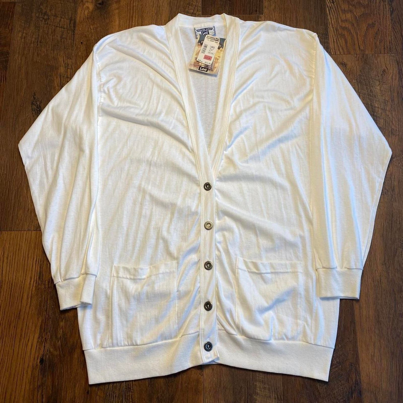 Lee New w/ Tags Vintage 90s lee white premium Jersey NWT Size L / US 10 / IT 46 - 1 Thumbnail