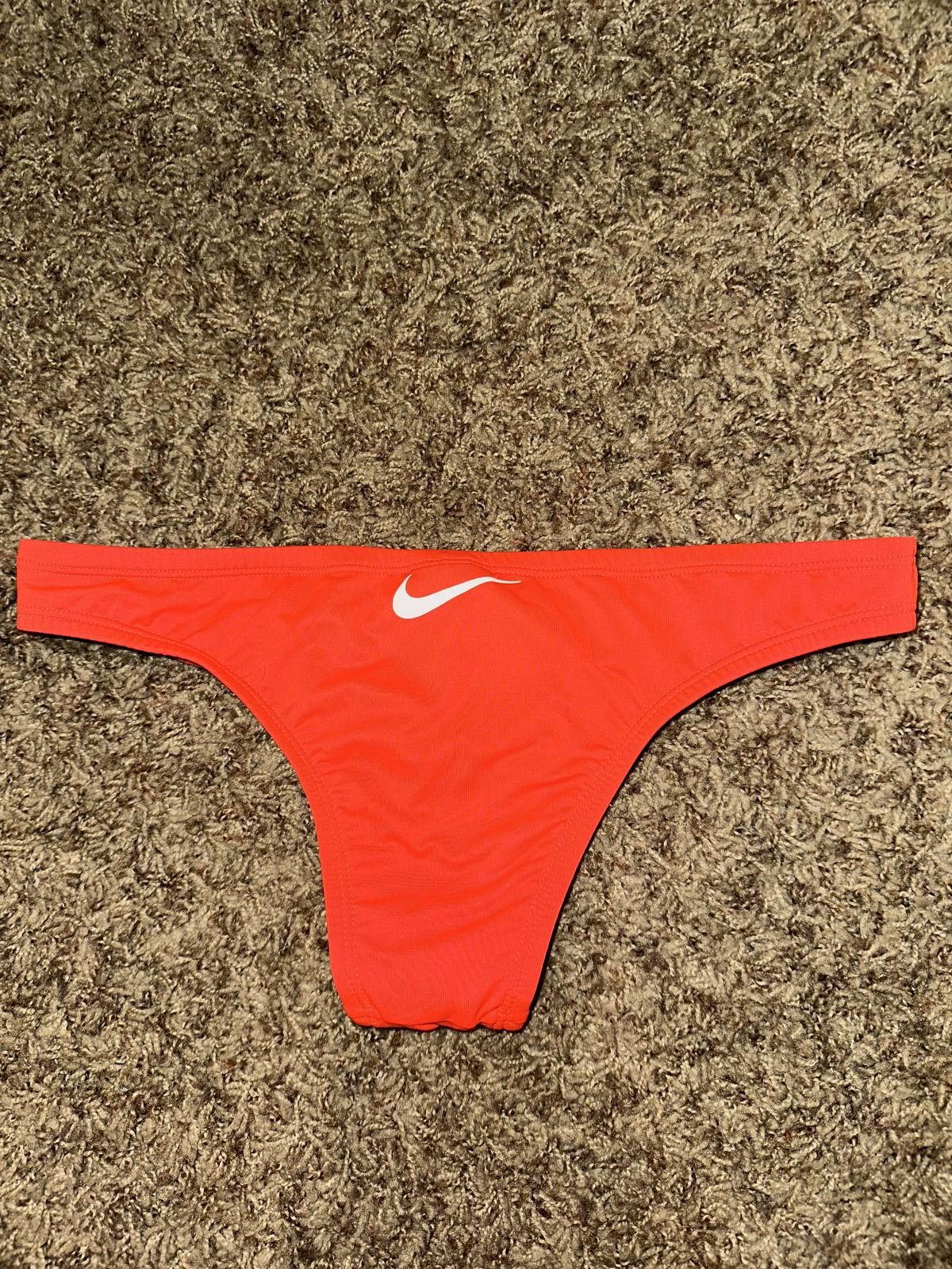 Nike Women's Nike Essential Cheeky Orange/Red Swim Bottom Size ONE SIZE - 9 Thumbnail