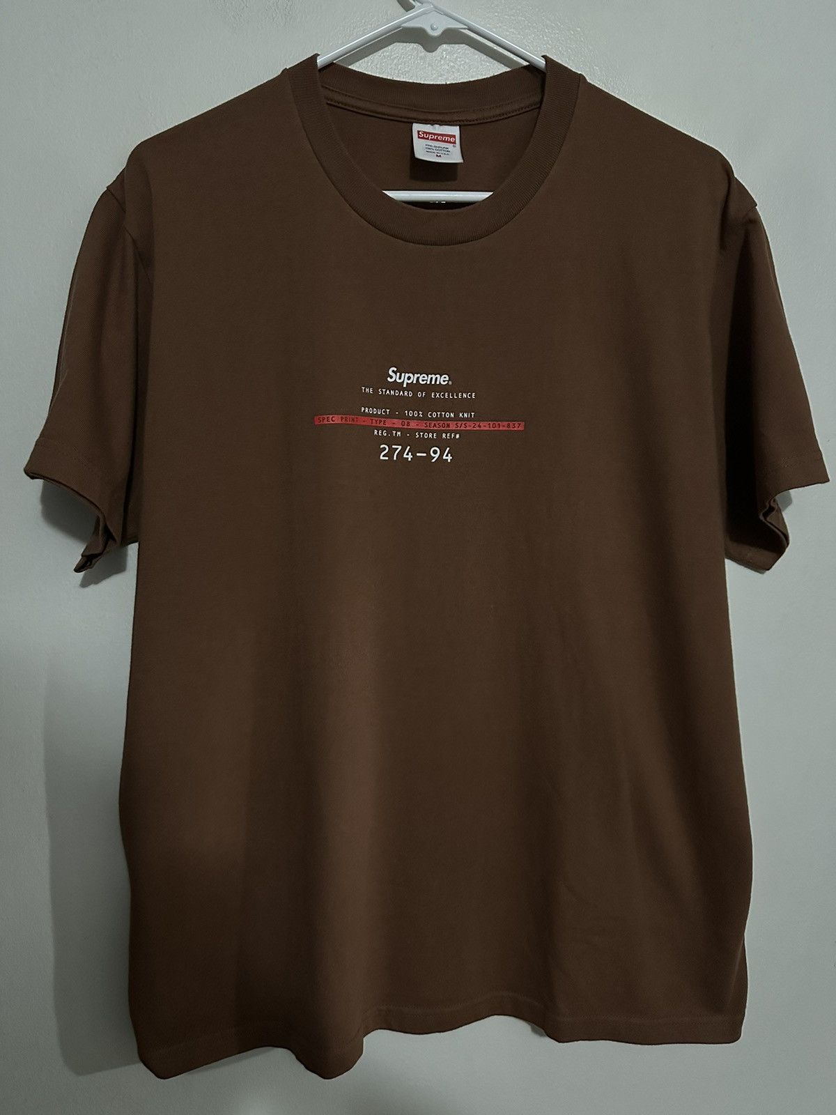 Supreme Supreme Standard Tee Size US M / EU 48-50 / 2 - 1 Thumbnail