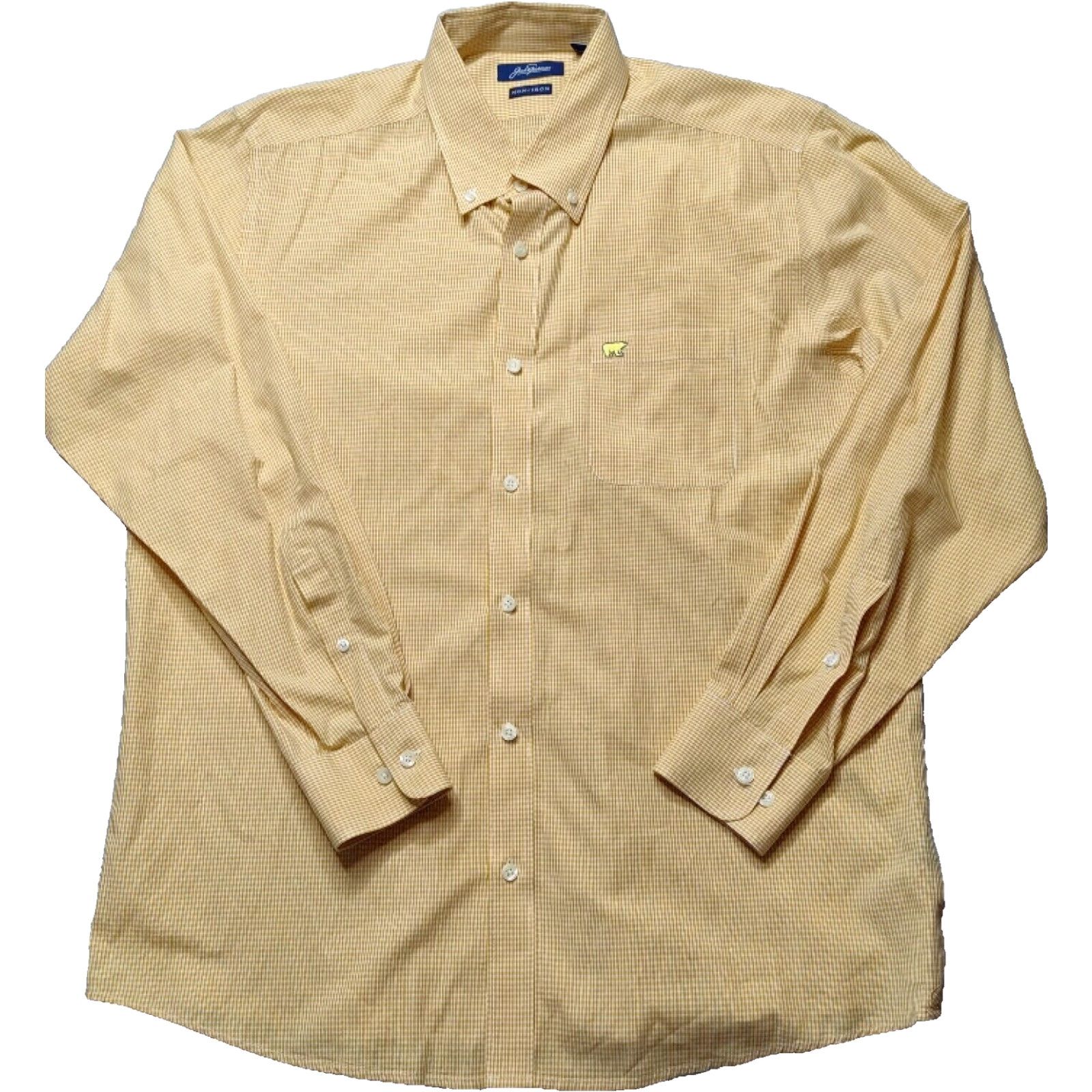 Vintage JACK NICKLAUS THE JAKE NON-IRON Men Large Orange GINGHAM Check Button Shirt EUC Size US L / EU 52-54 / 3 - 2 Thumbnail