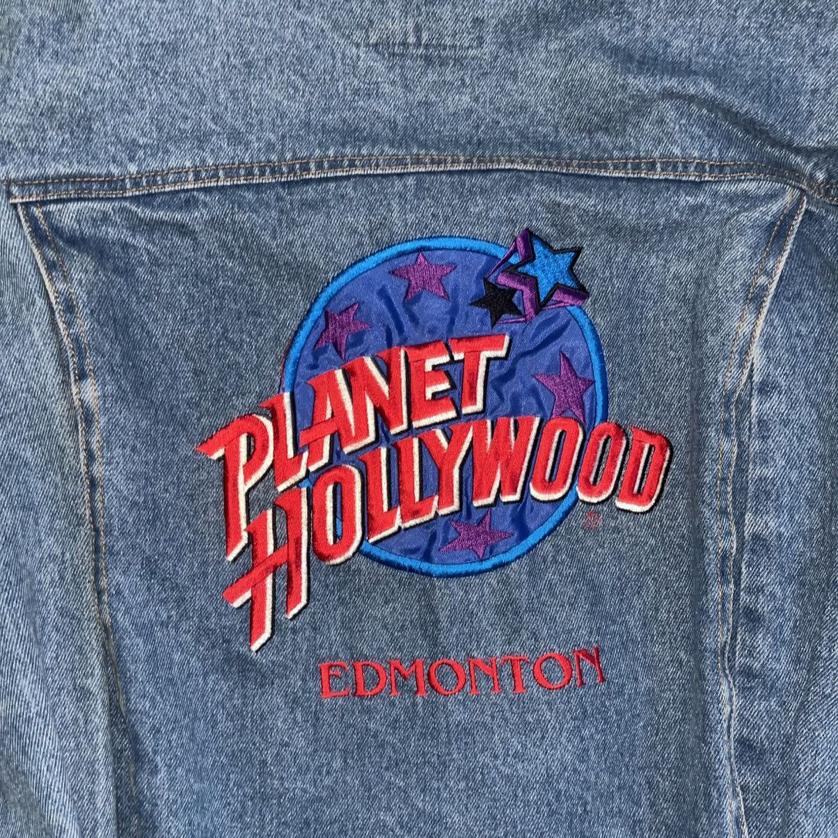 Planet Hollywood Vintage 90s Planet Hollywood Jean/ Denim Jacket Size M / US 6-8 / IT 42-44 - 2 Thumbnail