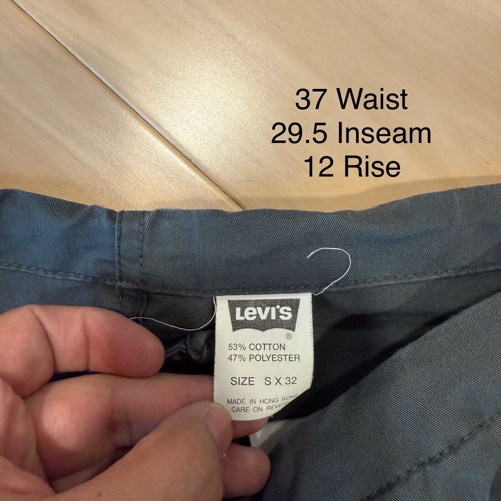 Levi's × Vintage Vintage Levis Silver Tab Cargo Pants 37 Dark Gray 90s Baggy Size US 37 - 6 Thumbnail