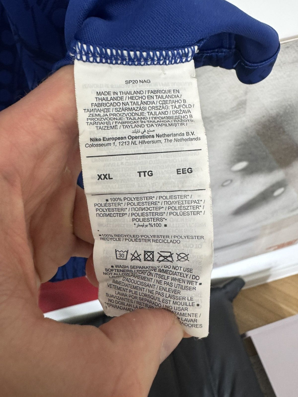 Nike Nike Chelsea 2019 2020 Home Football Shirt Soccer Jersey Size US XXL / EU 58 / 5 - 7 Thumbnail