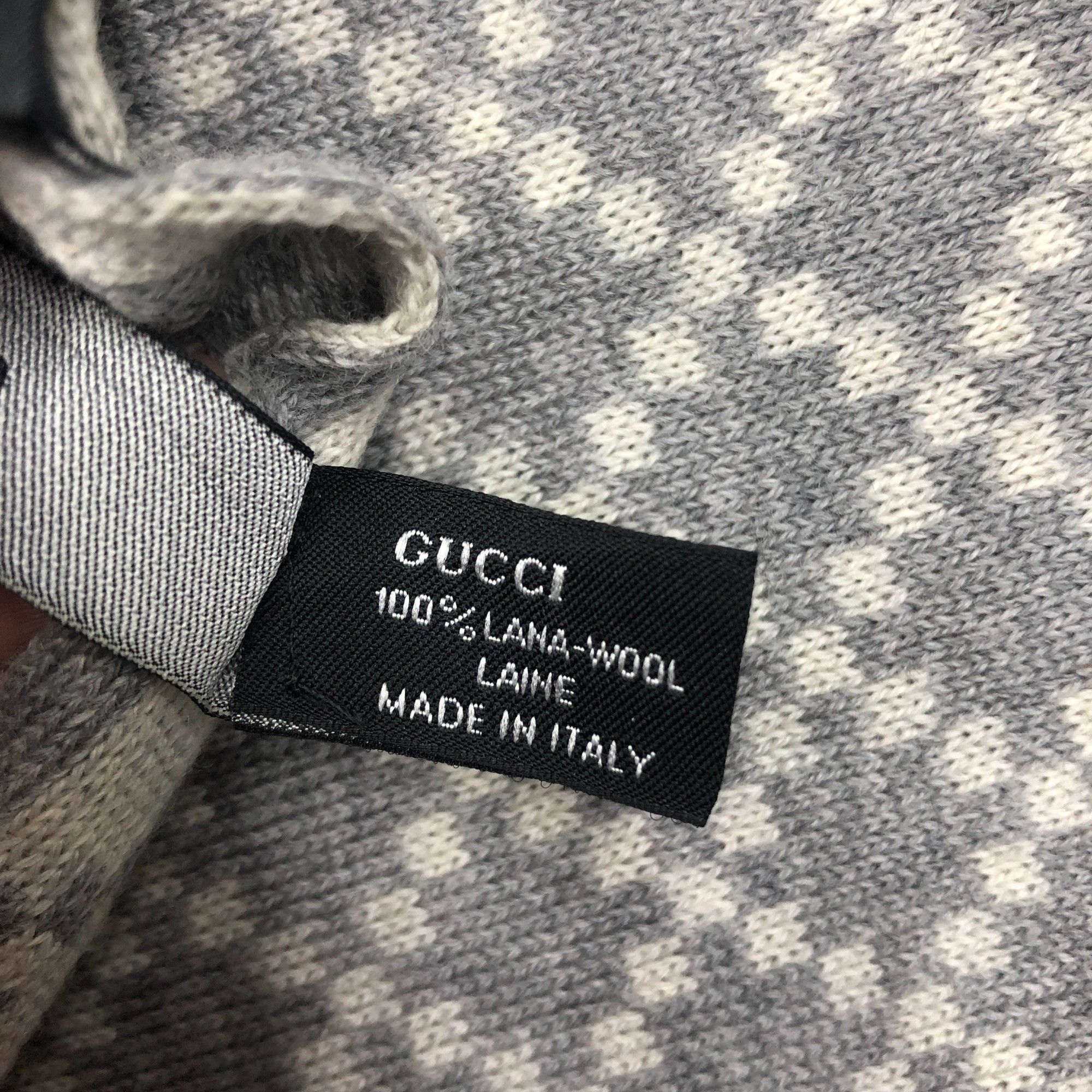 Gucci Vintage Gucci Scarf Muffler Wool Ribbed Knit Scarves Size ONE SIZE - 5 Thumbnail