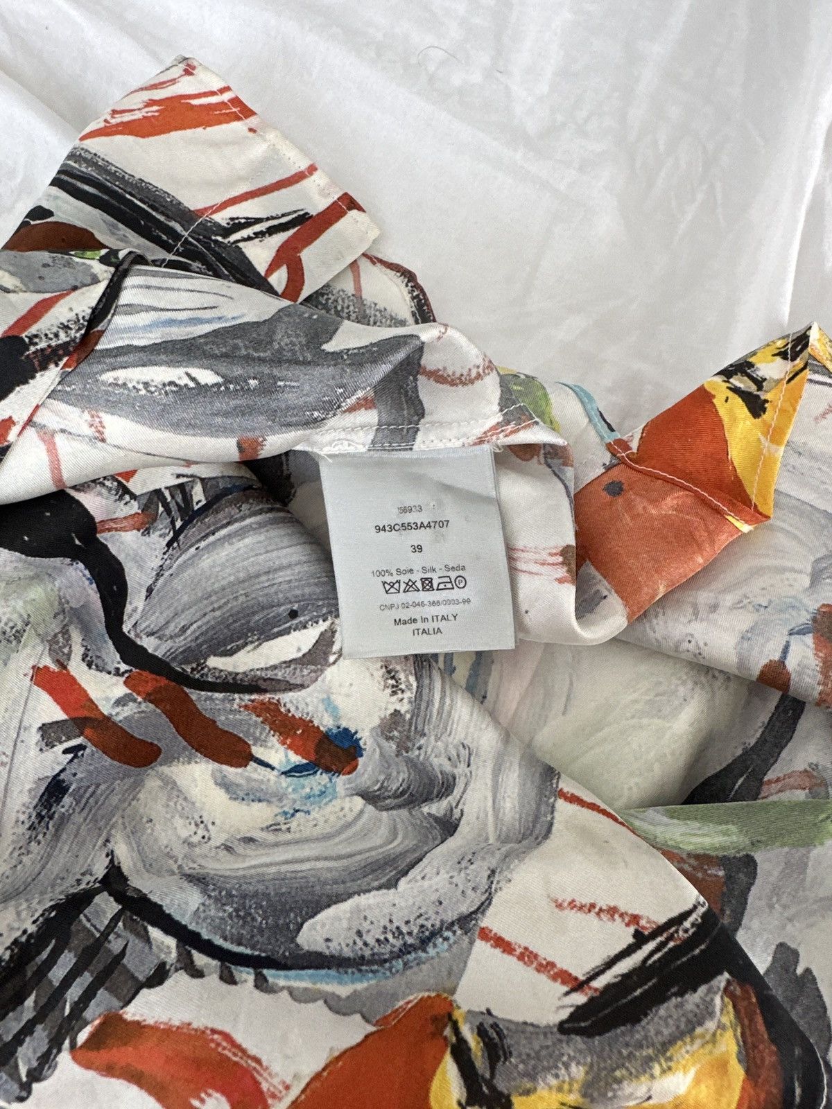 Dior Raymond Pettibon Silk Shirt Size US M / EU 48-50 / 2 - 6 Thumbnail