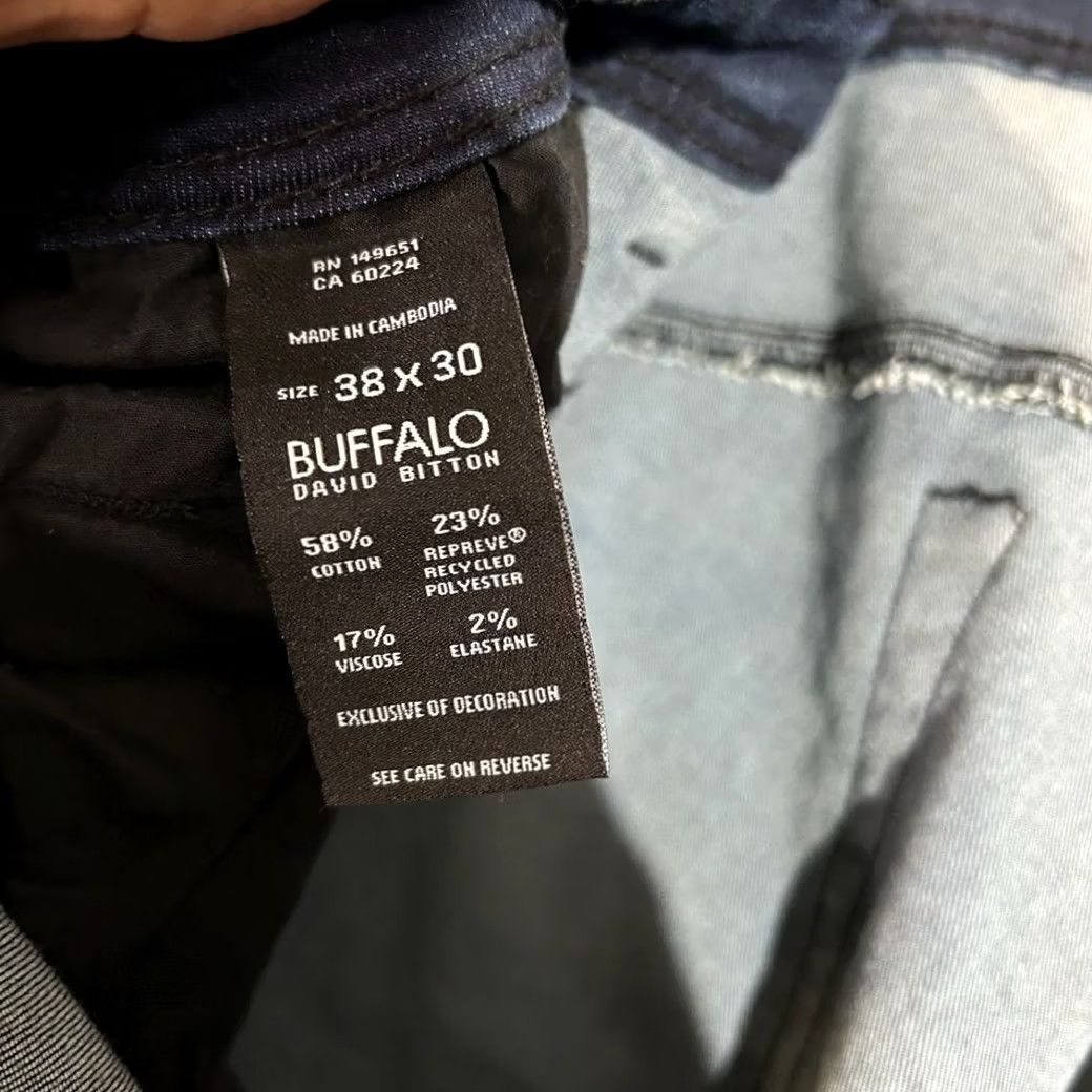Denime Adam Slim Stretch Blue Denim Jeans Men's 38X30 Size US 38 / EU 54 - 5 Thumbnail