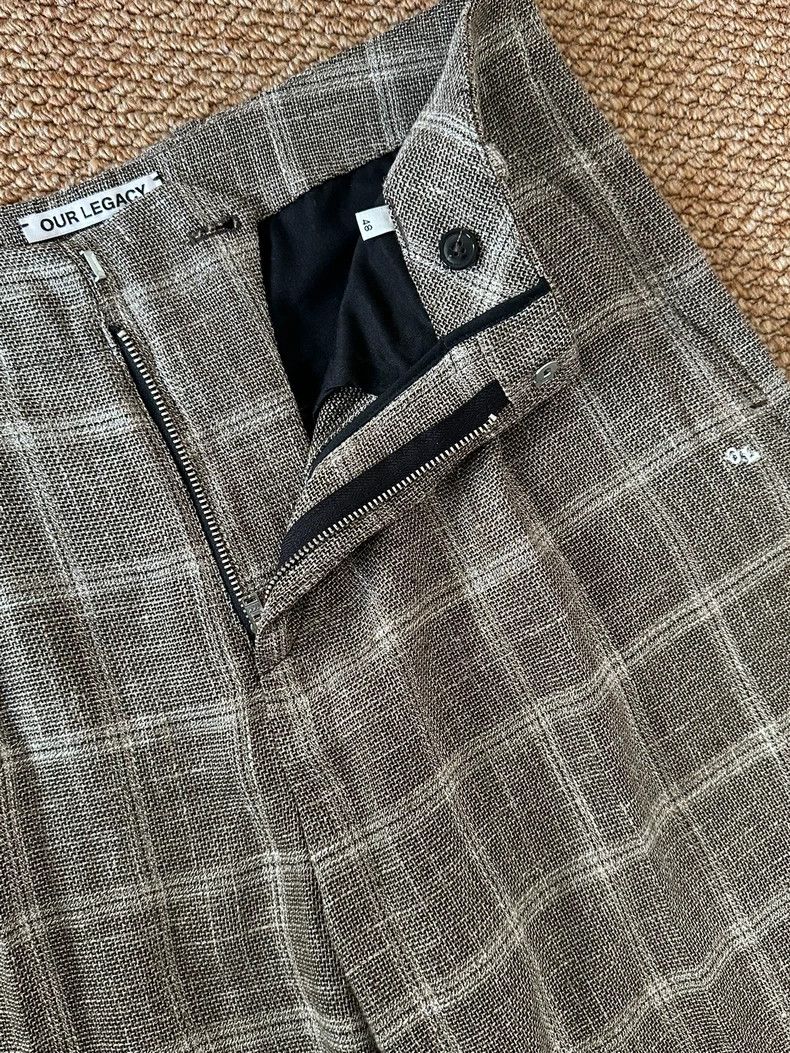 Our Legacy our legacy size 48 Borrowed Chino plaid trousers 2502-Next Size US 32 / EU 48 - 2 Thumbnail