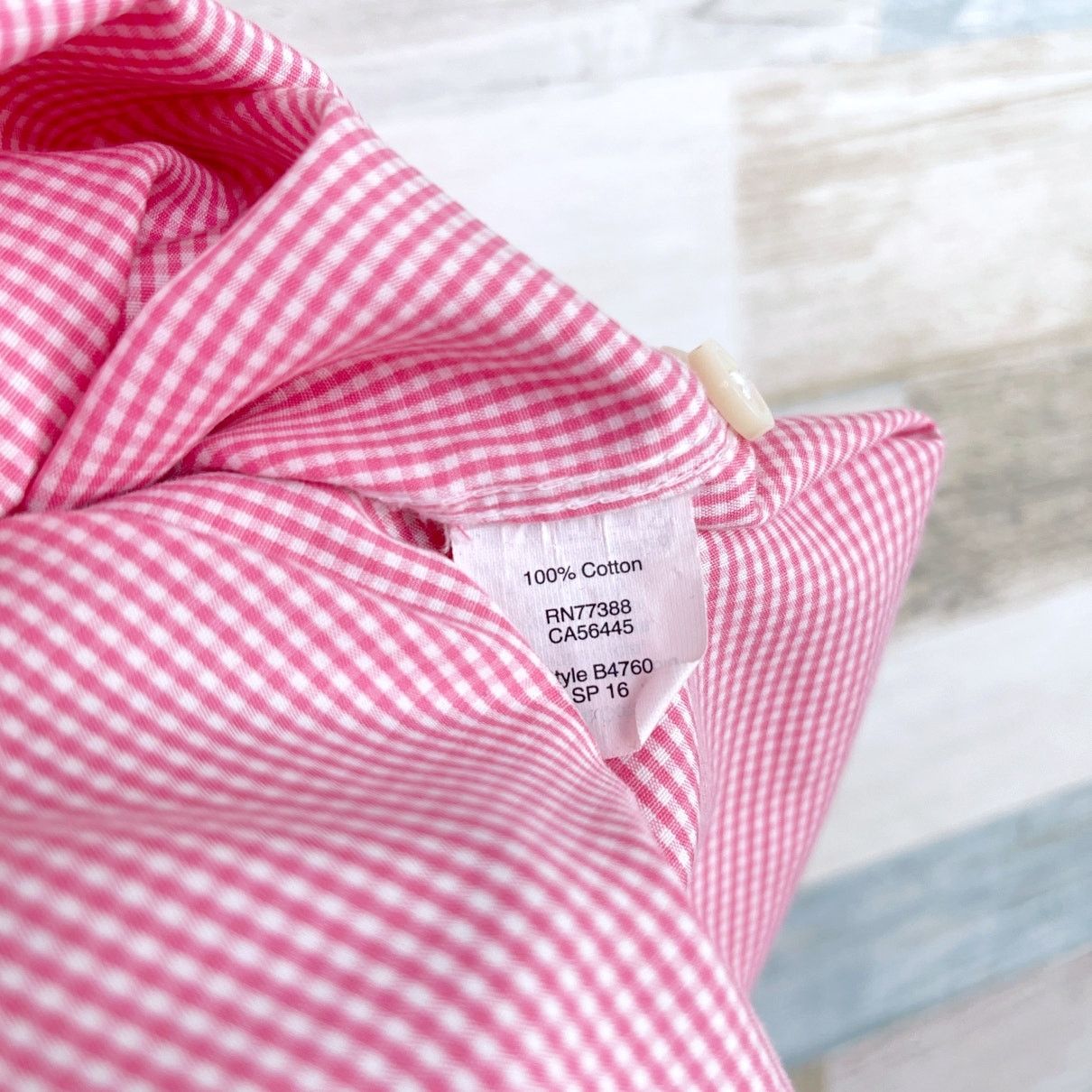 J.Crew J Crew Poplin Shirt Pink Gingham Button Down Mens S Size US S / EU 44-46 / 1 - 6 Thumbnail