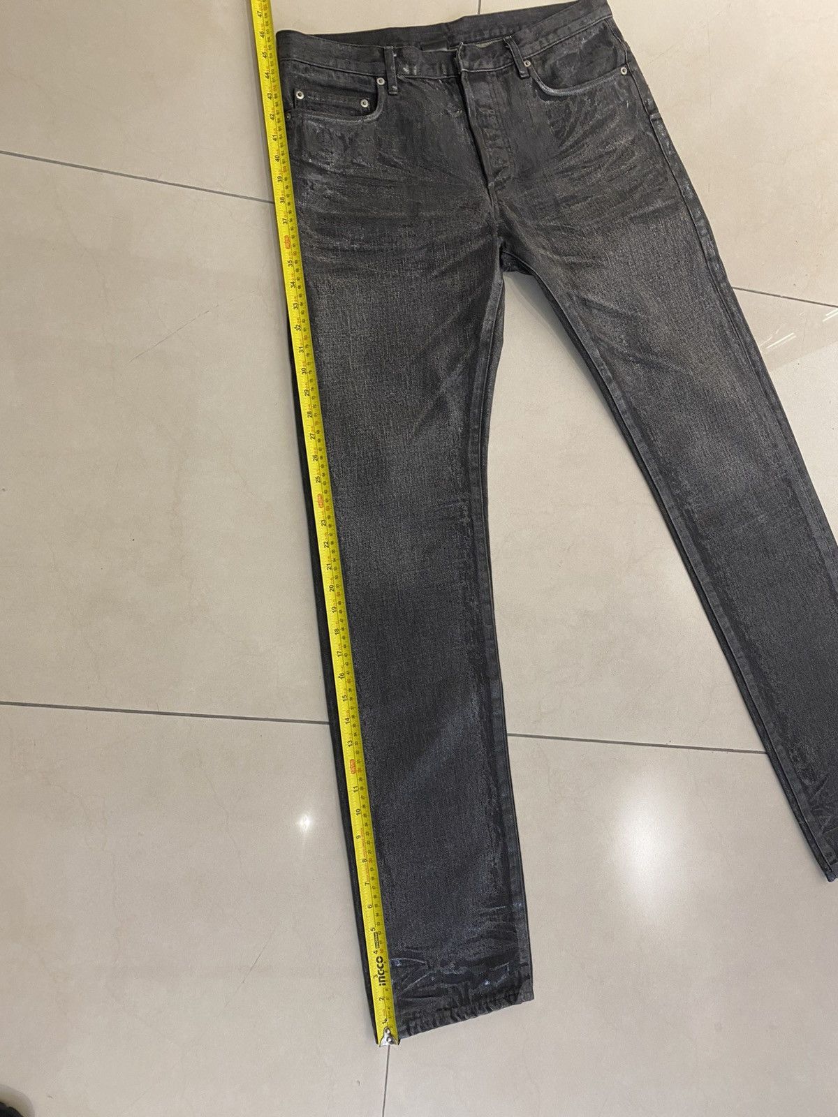 Dior × Hedi Slimane Dion HOMME AW07 LUSTER WAX Denim Size US 33 - 10 Thumbnail
