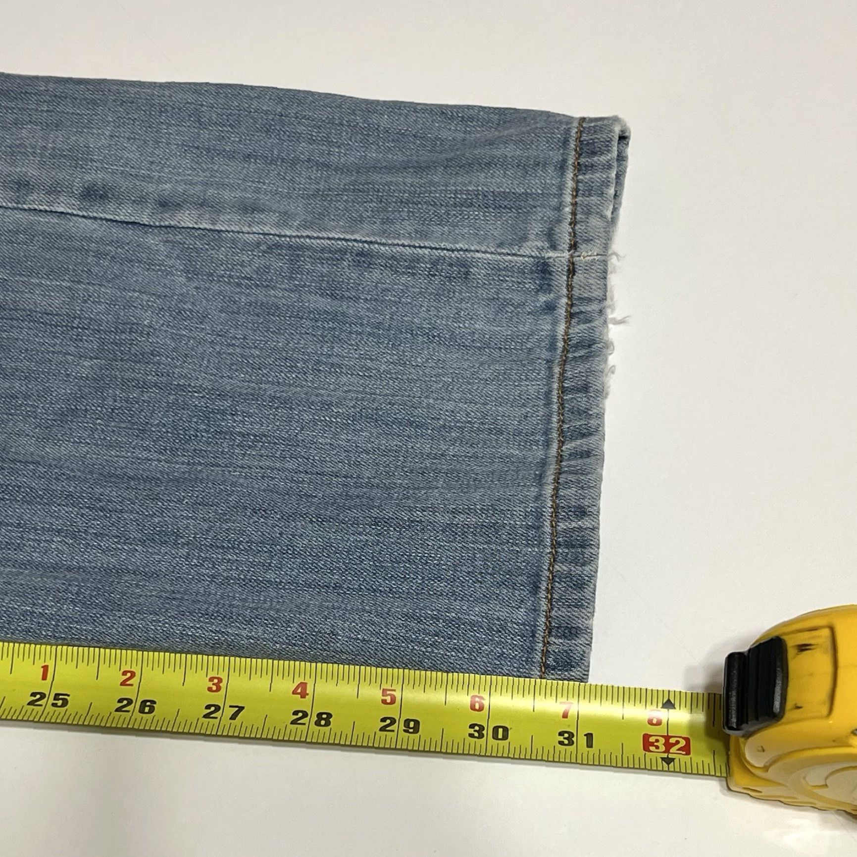 Lucky Brand Lucky Brand 221 Original Boot Jean Mens Regular 36x31 Blue Distressed 5-Pocket Denim Zipper Button Logo Size US 36 / EU 52 - 6 Thumbnail