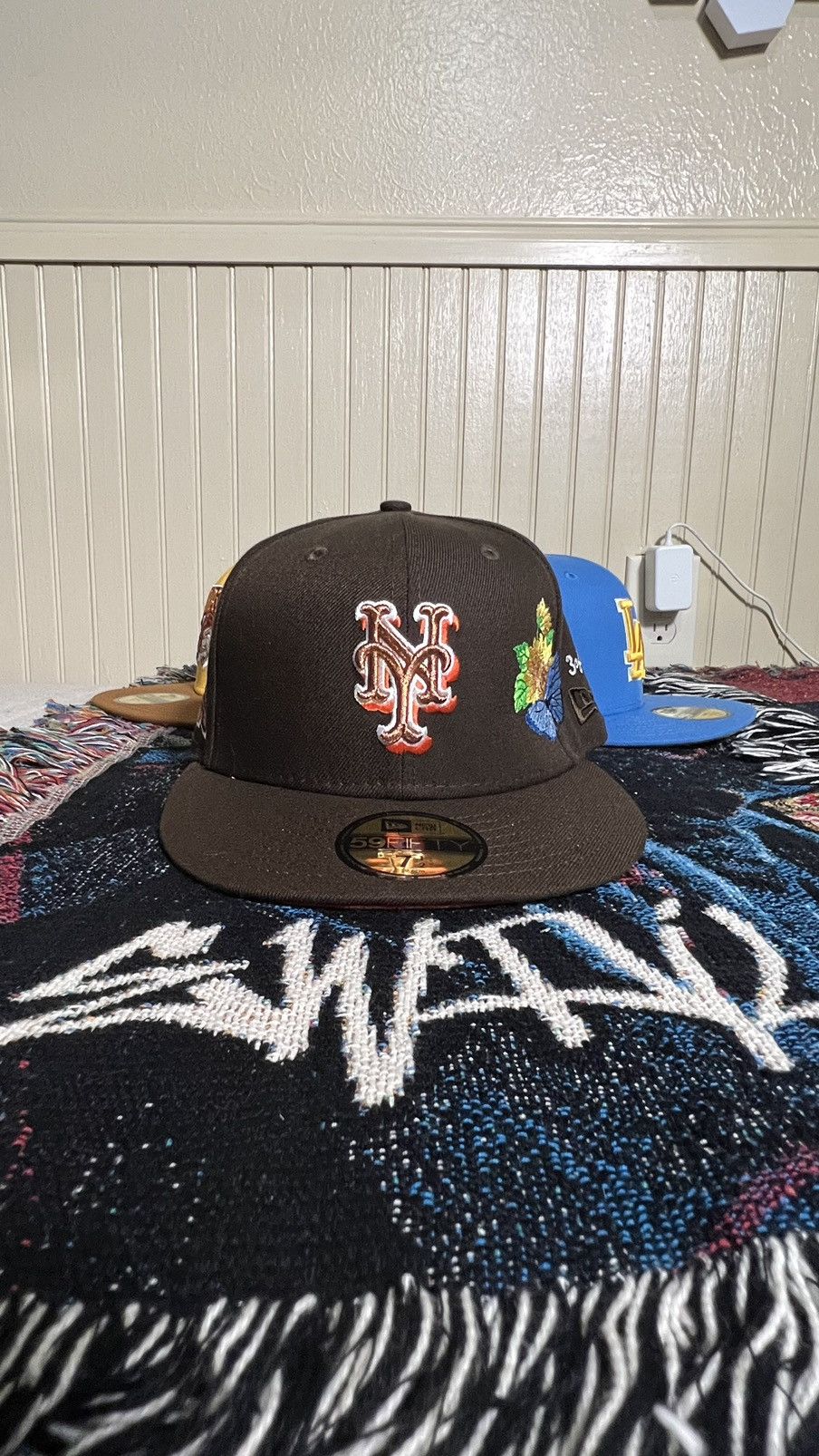 image of Lord Fubu X Ewdil 7 1/2 Mets Fitted in Brown, Men's