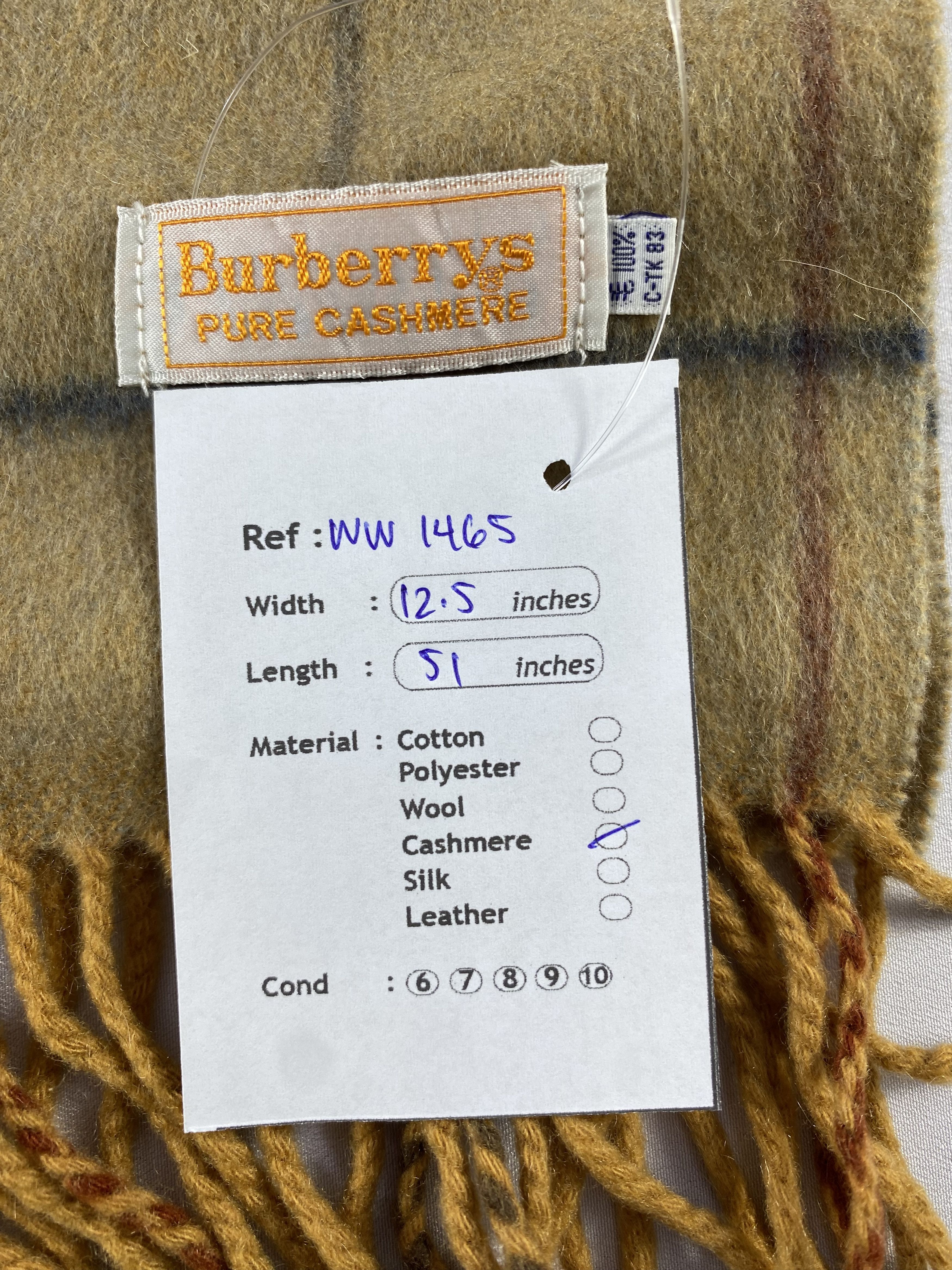 Burberry × Vintage Burberry Scarf / Muffler / Neckwear - WW1465 Size ONE SIZE - 5 Thumbnail