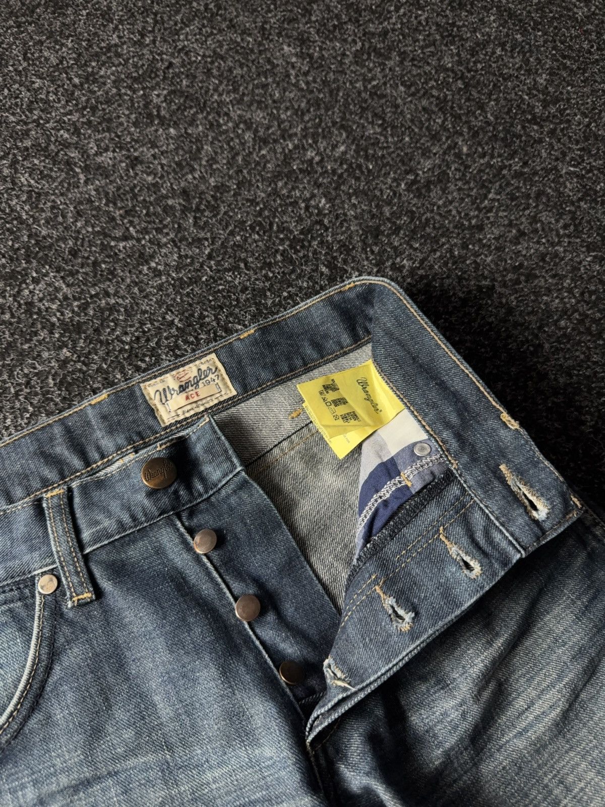 Wrangler Western Cowboy Wrangler ACE 1947 Vintage Button Denim Jeans Size US 28 / EU 44 - 8 Thumbnail