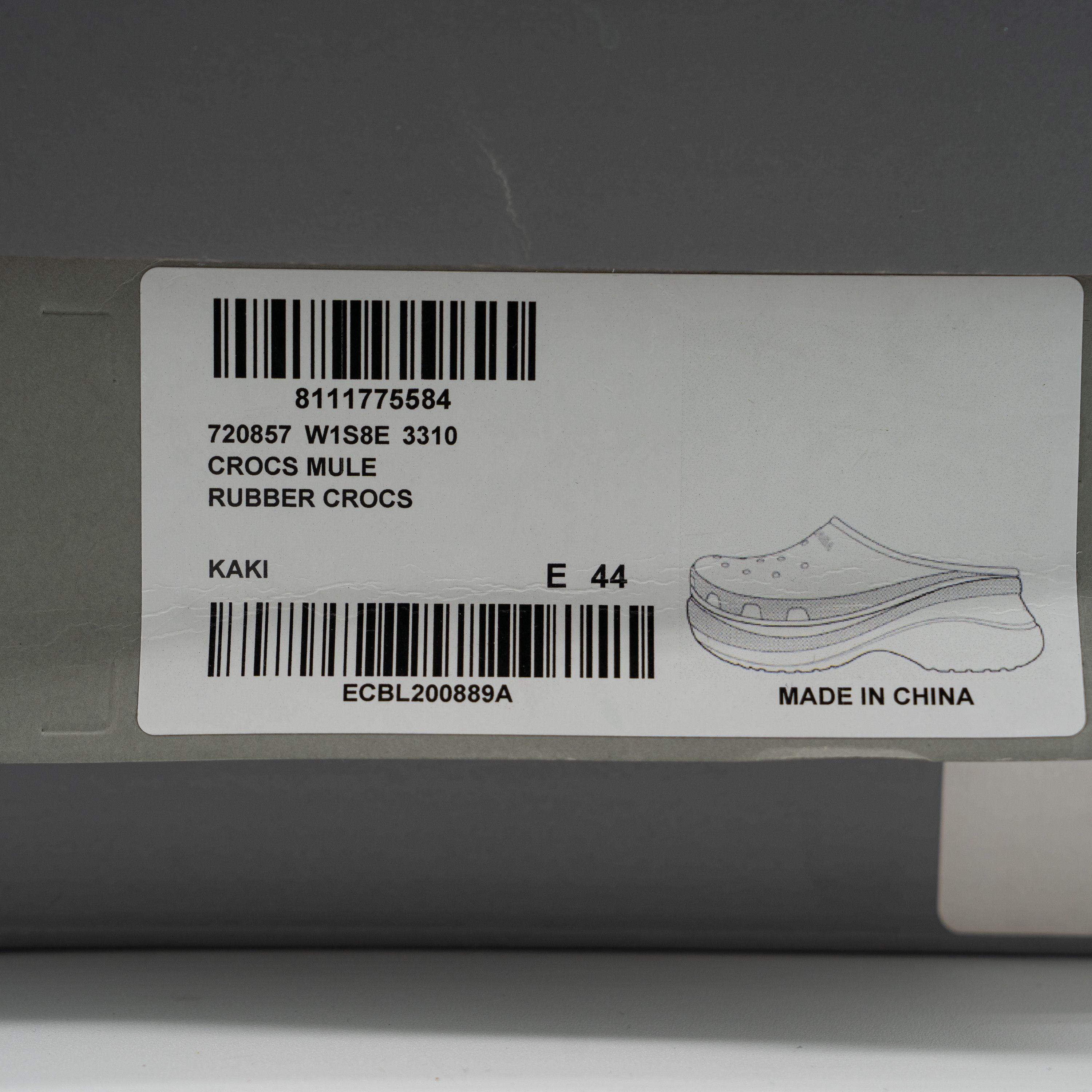 Balenciaga × Crocs 44 - Balenciaga Crocs Mule Green Khaki Slide Sandal Platform Size US 11 / EU 44 - 13 Thumbnail